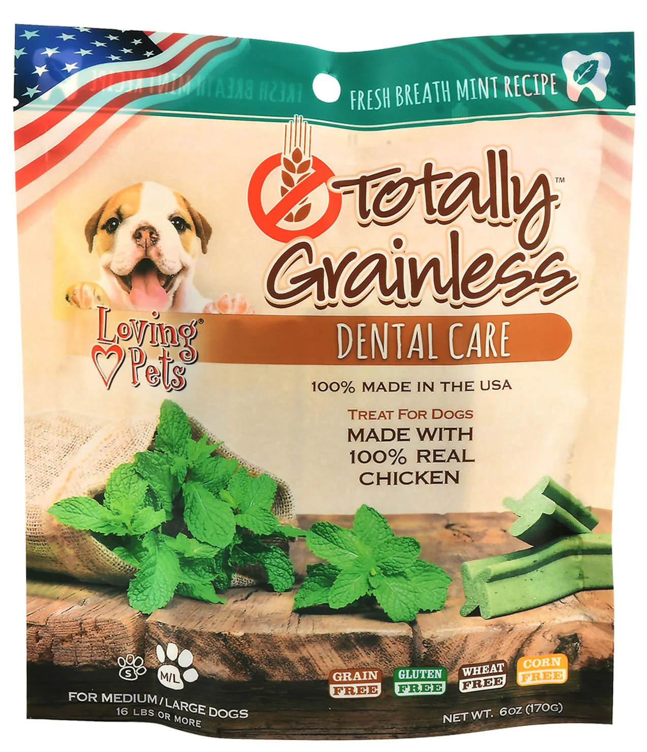 Totally Grainless Dental Care Treat, 6 oz - Healthber