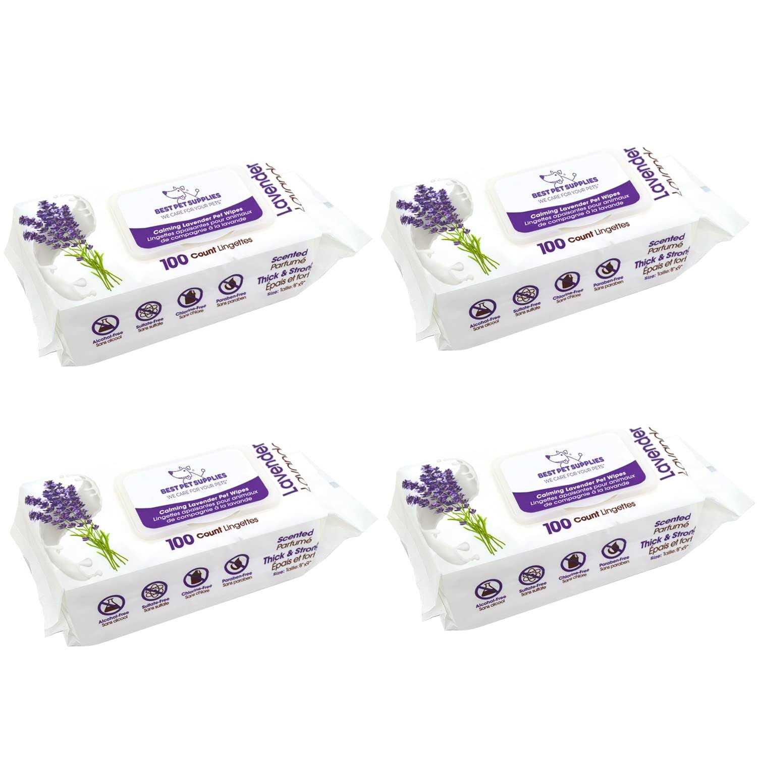 Best Pet Supplies Pet Grooming Wipes for Dogs & Cats Plant-Based Deodorizer for Coats & Dry, Itchy, or Sensitive Skin - Healthber