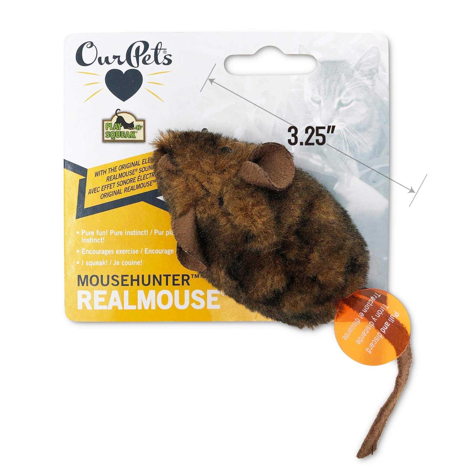 Play-N-Squeak Mouse Hunter Cat Toy - Healthber