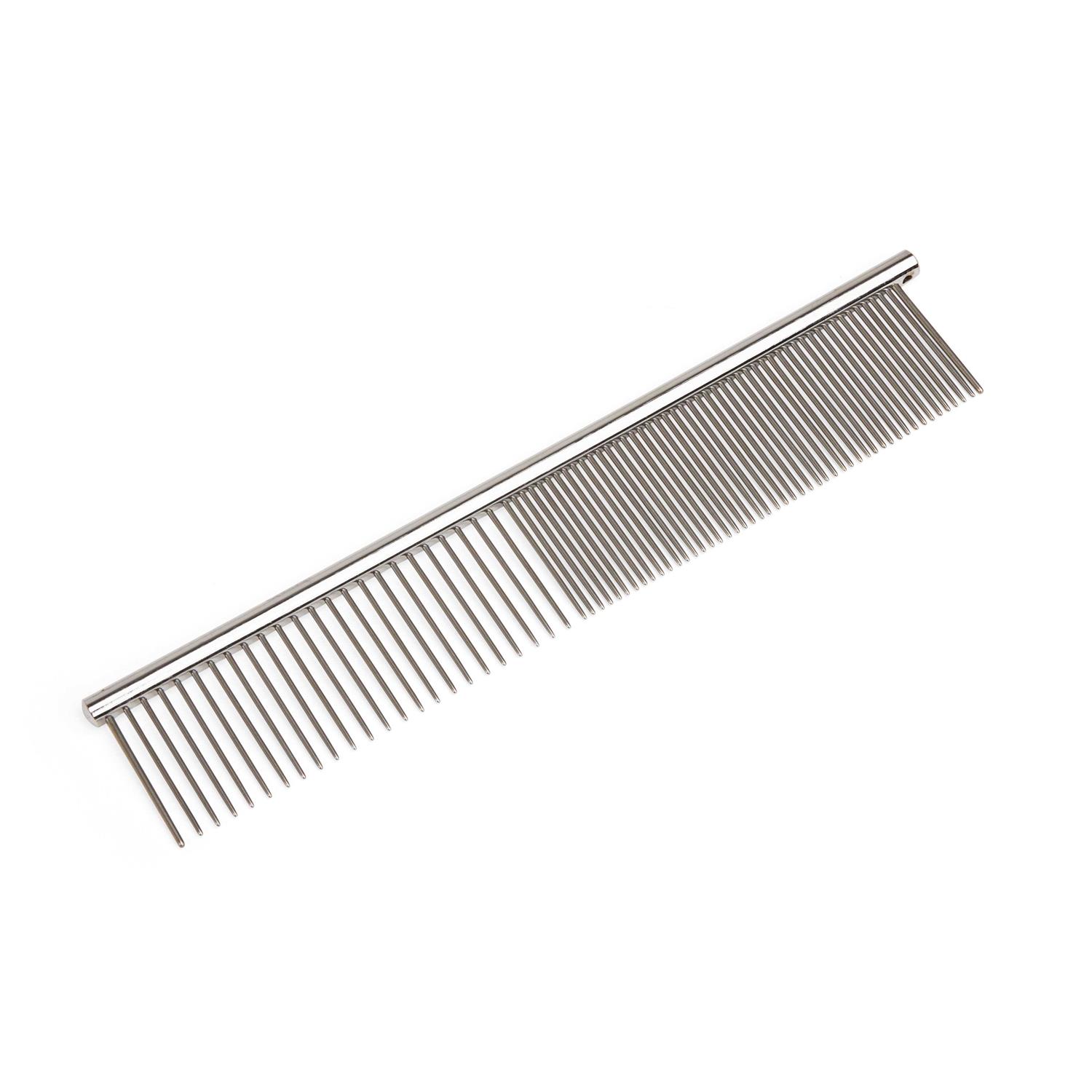 Well & Good Prostyle Dual-Row Metal Comb for Dogs - Healthber