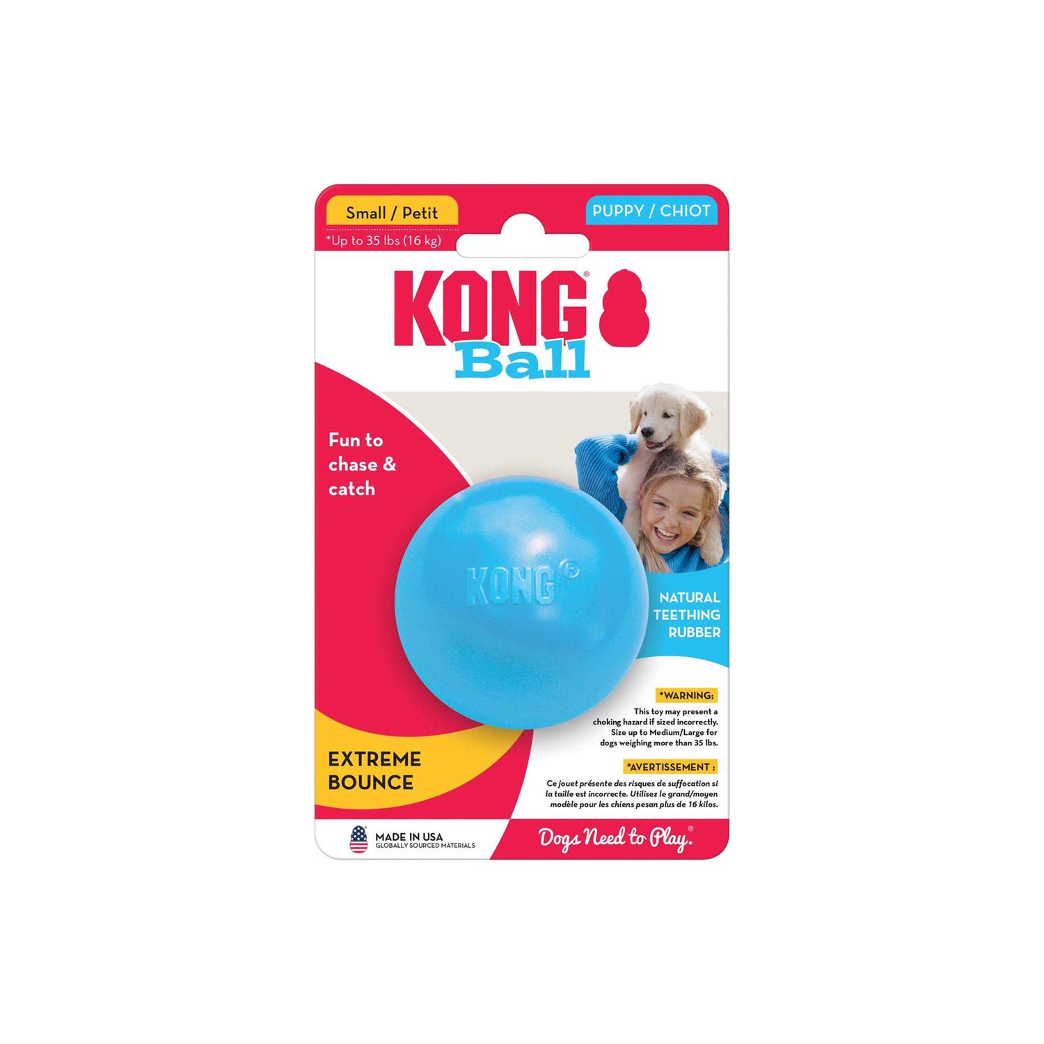 KONG Puppy Ball with Hole Dog Toy - Healthber