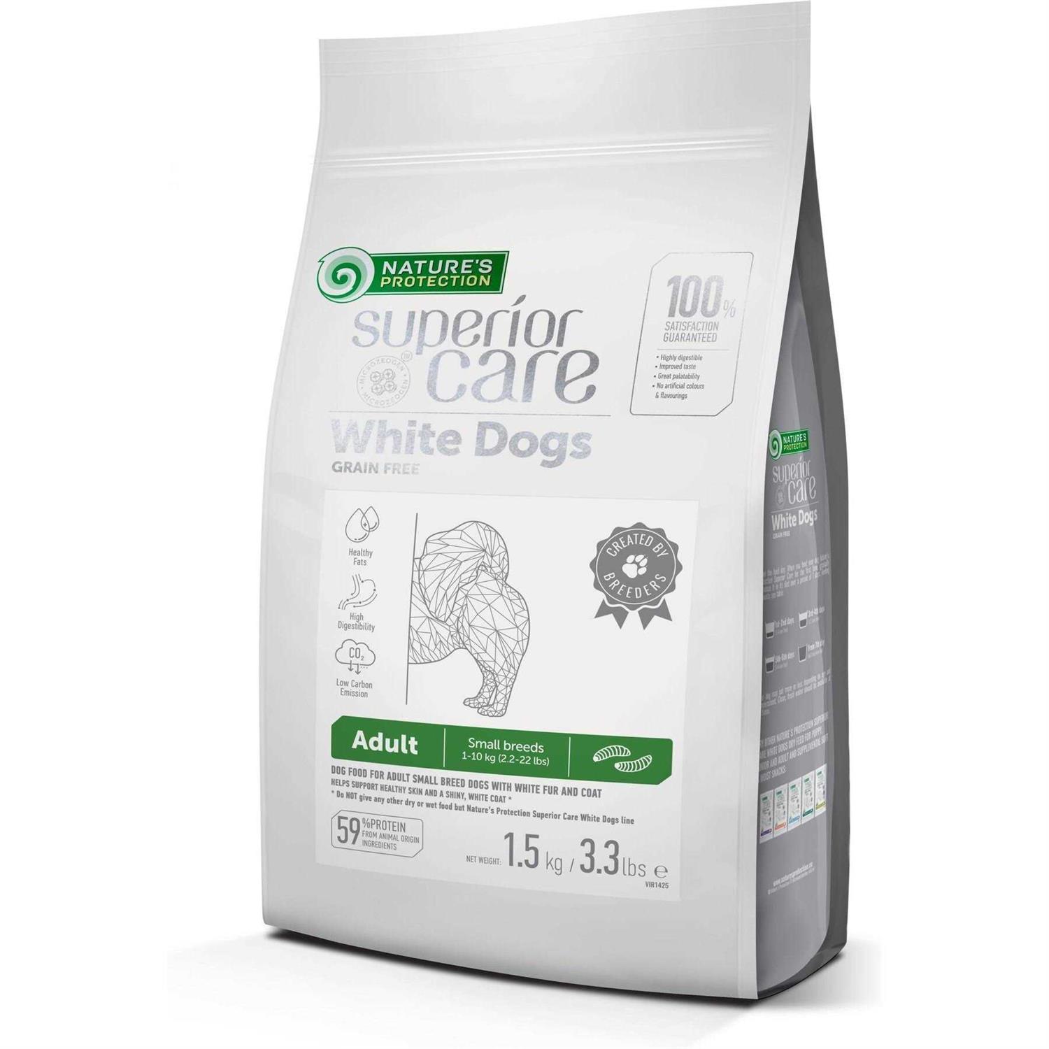 Nature’s Protection Grain Free Superior Care White Dogs Small Breed Adult Dry Dog Food - Healthber