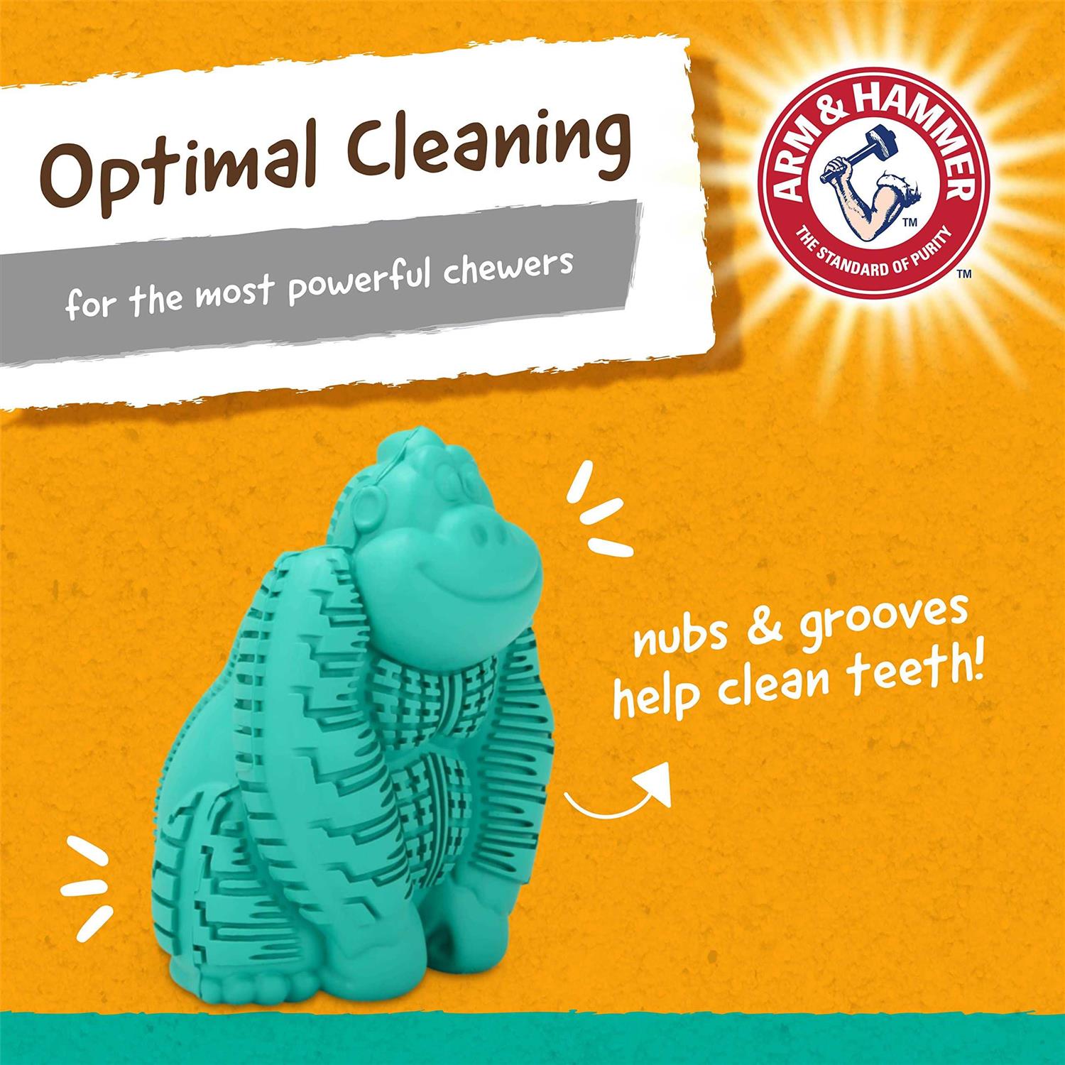 Arm & Hammer Treadz Large Gorilla Dental Dog Toy - Healthber