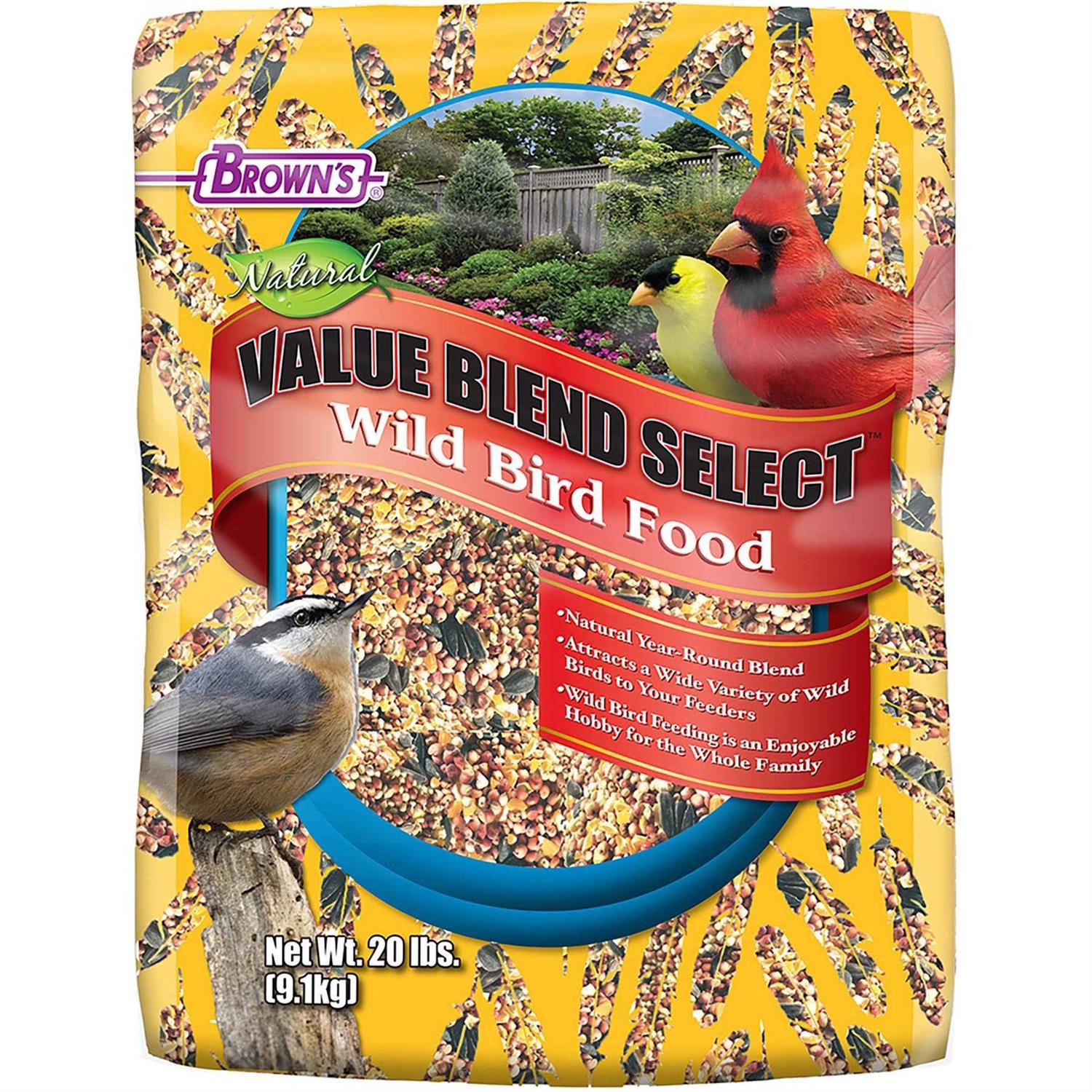 Brown’s Value Blend Select Wild Bird Food - Healthber