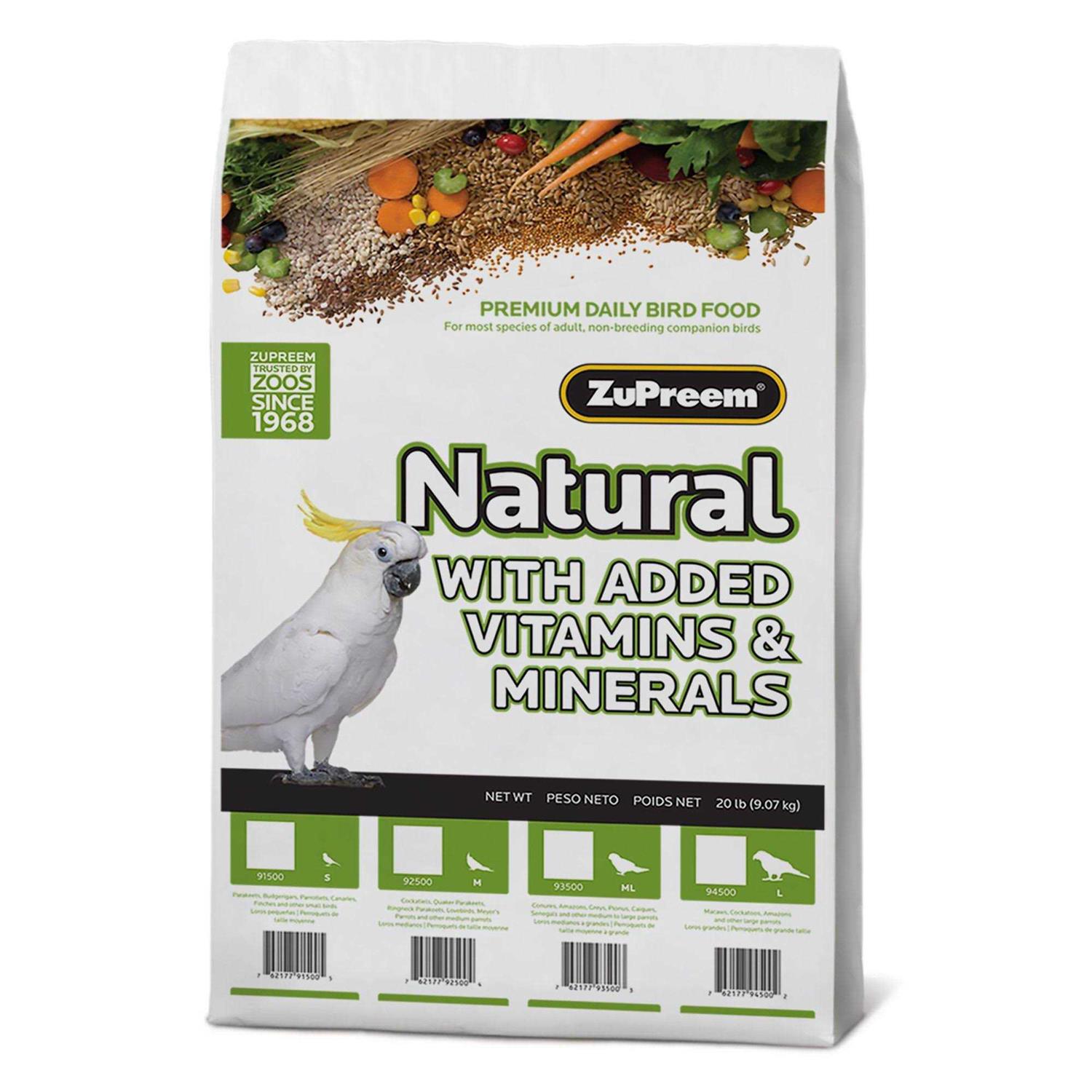 Zupreem Natural Bird Food - Healthber