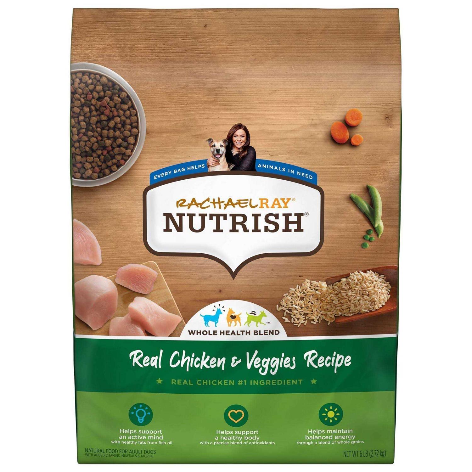 Rachael Ray Nutrish Real Chicken & Vegetable Recipe Super Premium Dry Dog Food - Healthber