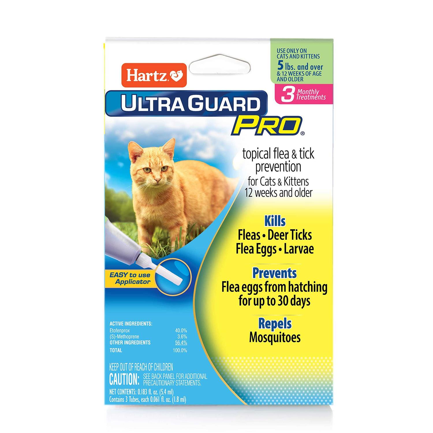 Hartz Ultraguard Pro Topical Flea & Tick Prevention For Cats - Healthber