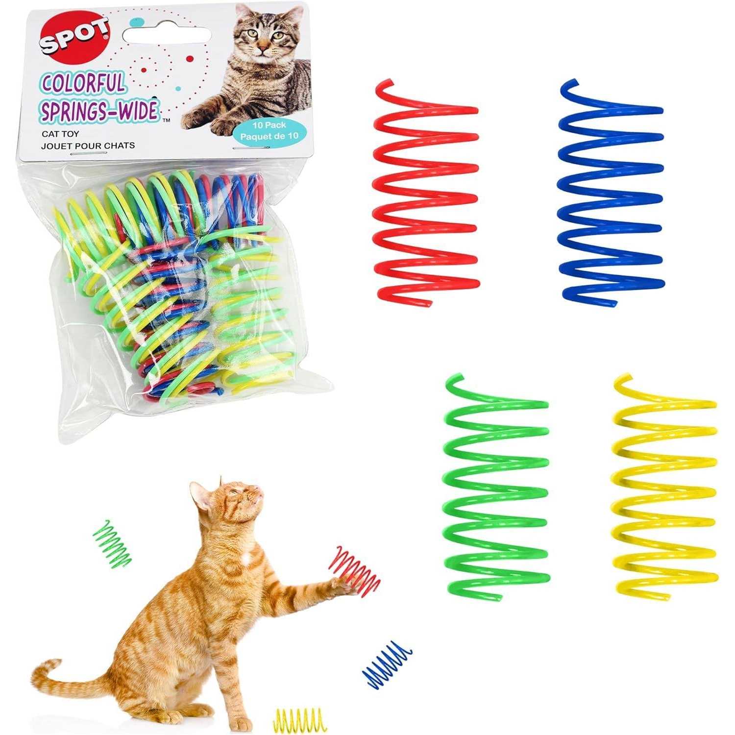 Spot Colorful Springs Cat Toy Wide - Healthber