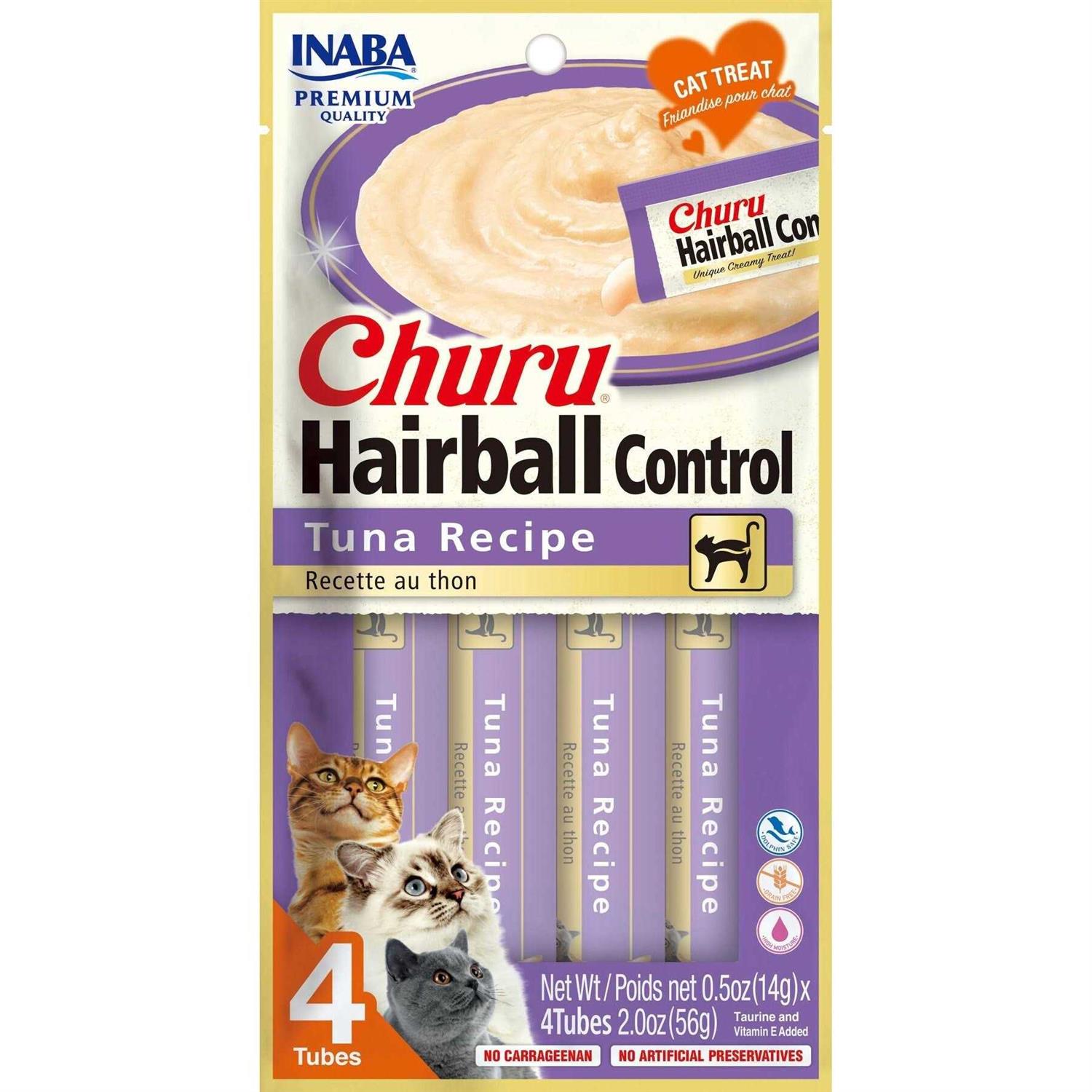 Inaba Churu Hairball Control Cat Treat Tuna - Healthber