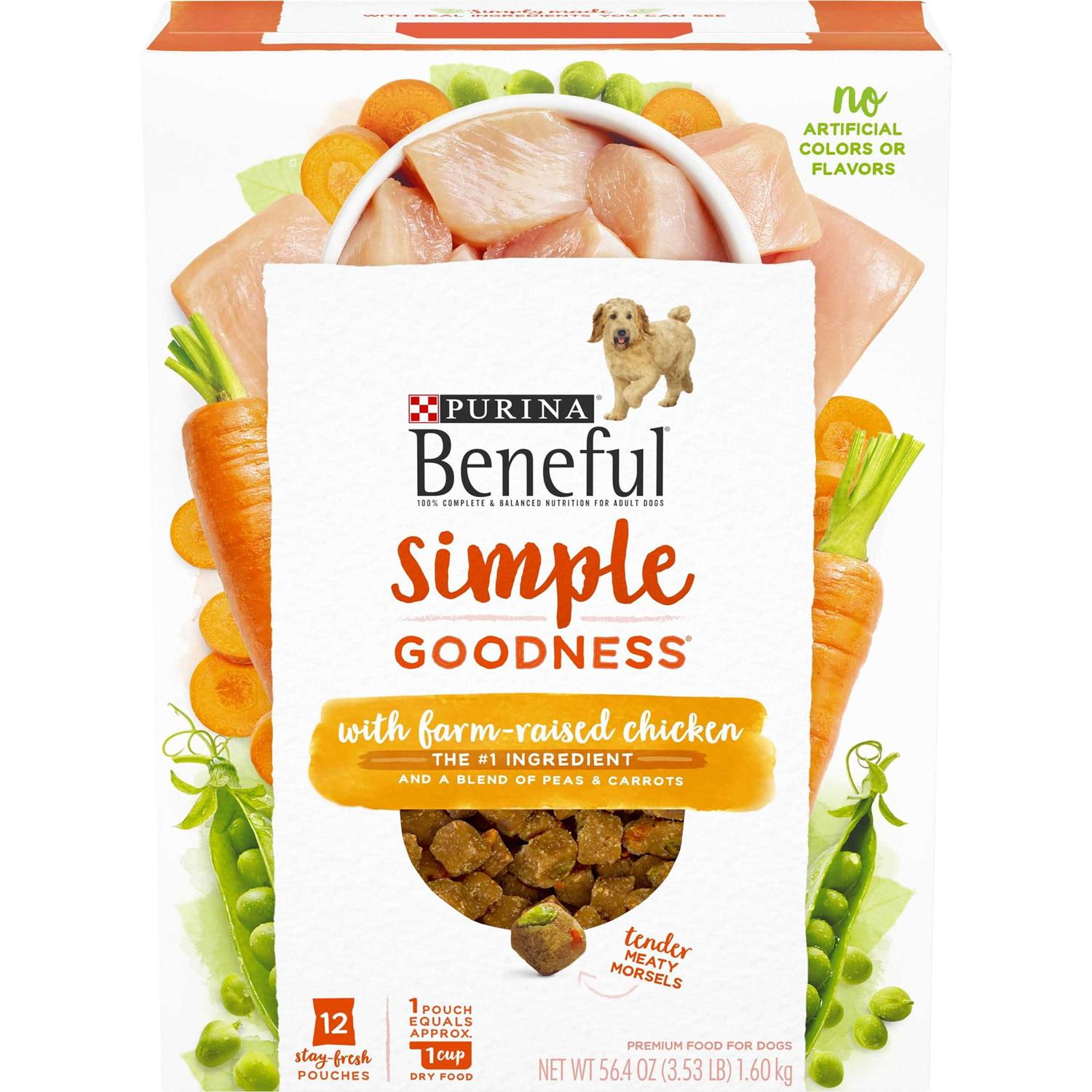 Purina Beneful Dry Dog Food Simple Goodness With Farm Raised - Healthber