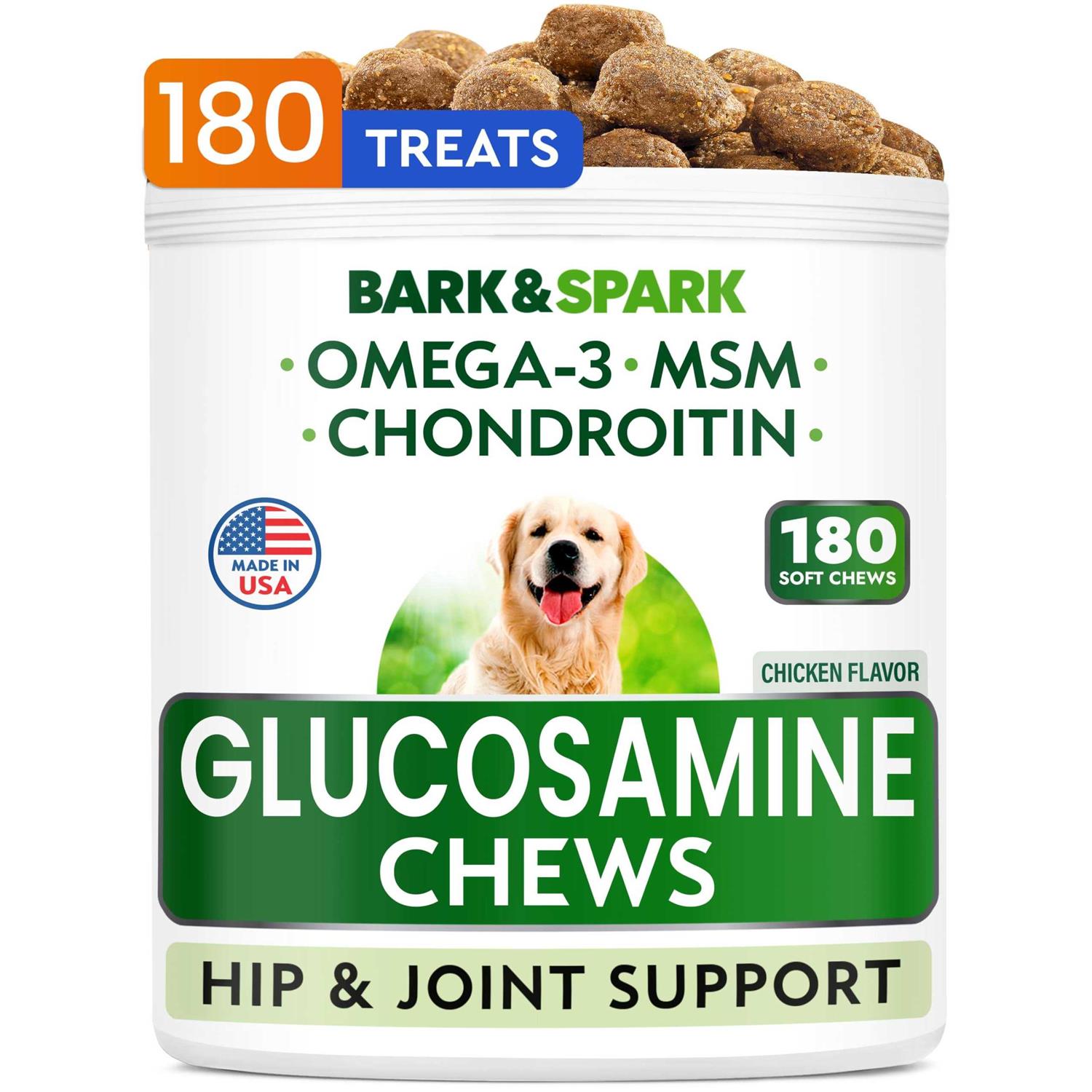 Bark&Spark Glucosamine Chews for Dog - Healthber