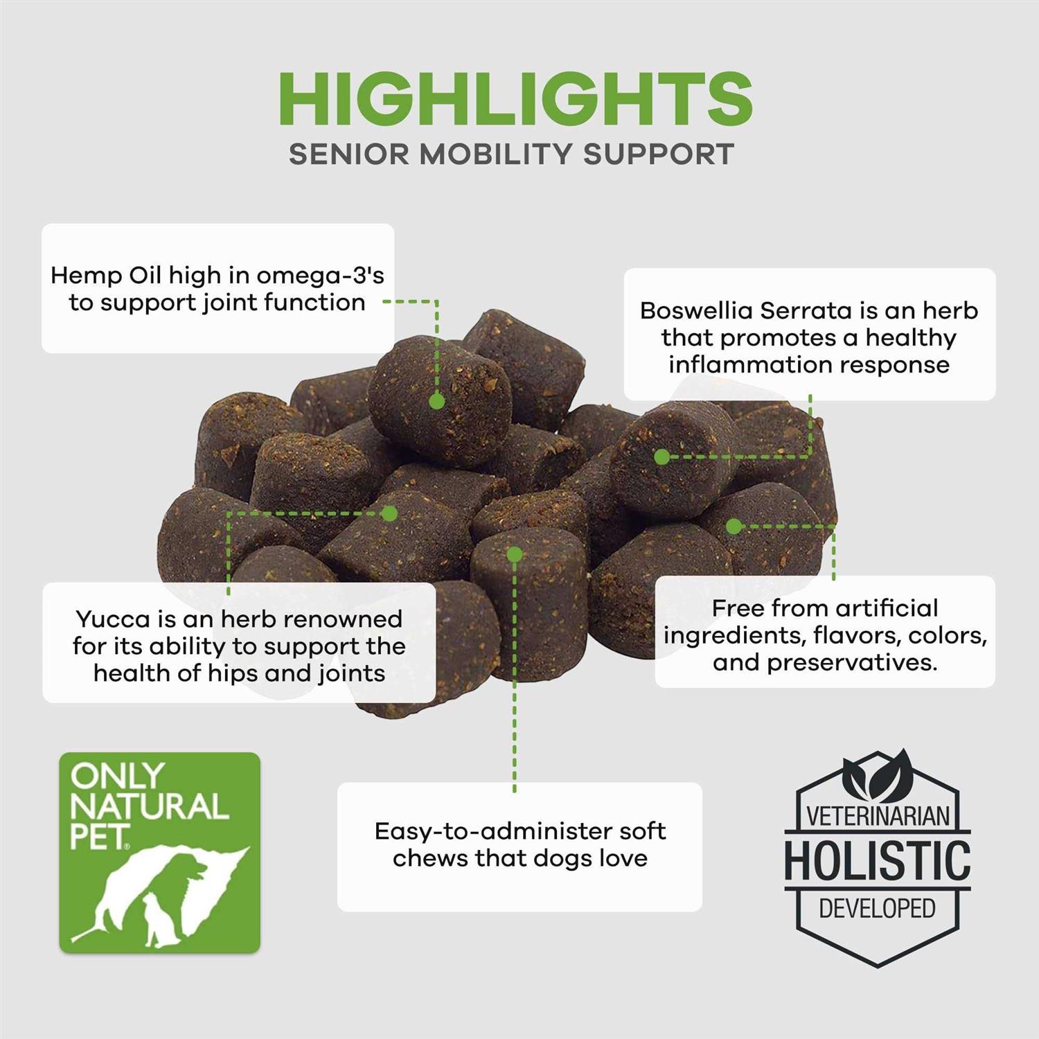 Only Natural Pet Hemp Advanced Hip & Joint Supplement for Dogs - Healthber