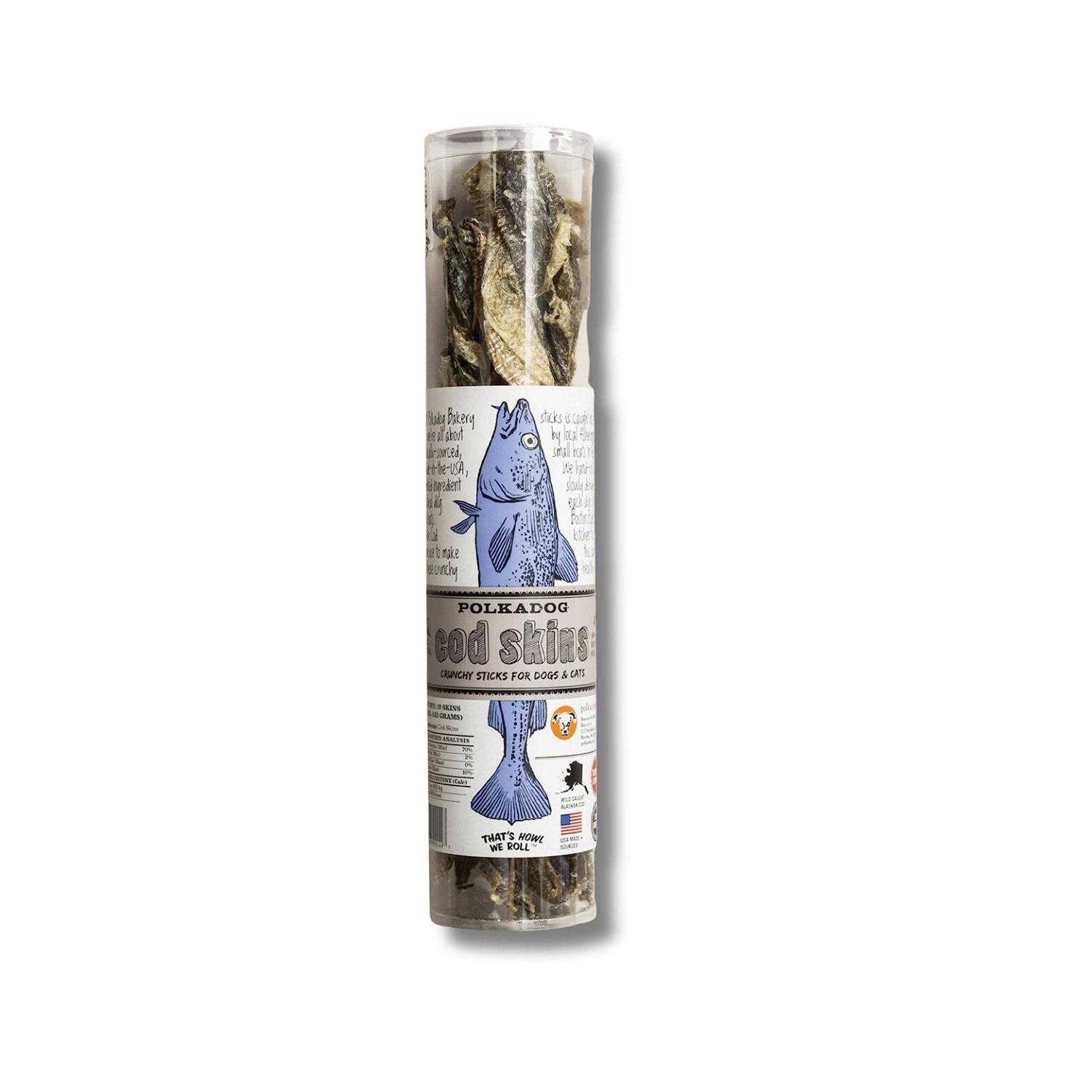 Polka Dog Cod Skins * 4.7oz - Healthber