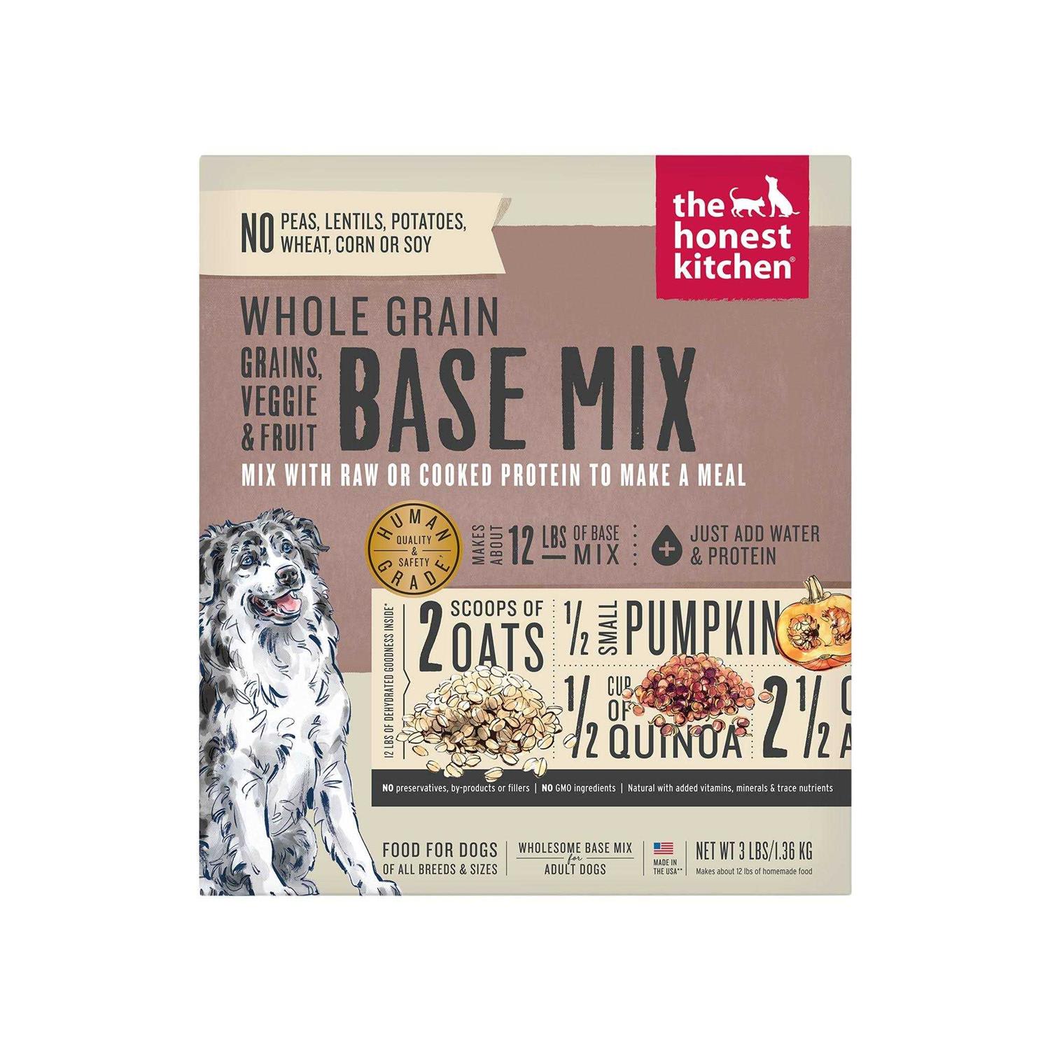 The Honest Kitchen Dehydrated Whole Grain Veggie & Fruit Base Mix Dog Food - Healthber