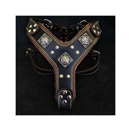 Bestia EROS Dog Leather Harness - Healthber