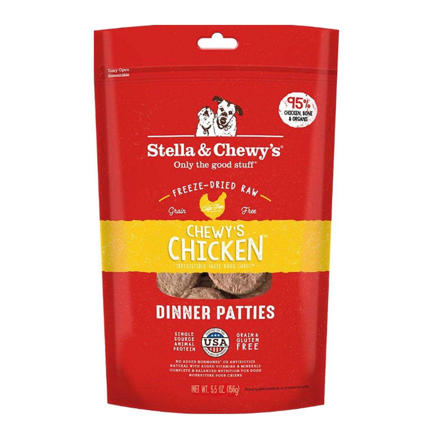 Stella & Chewy’s Dinner Patties Chicken Freeze-Dried Dog Food - Healthber