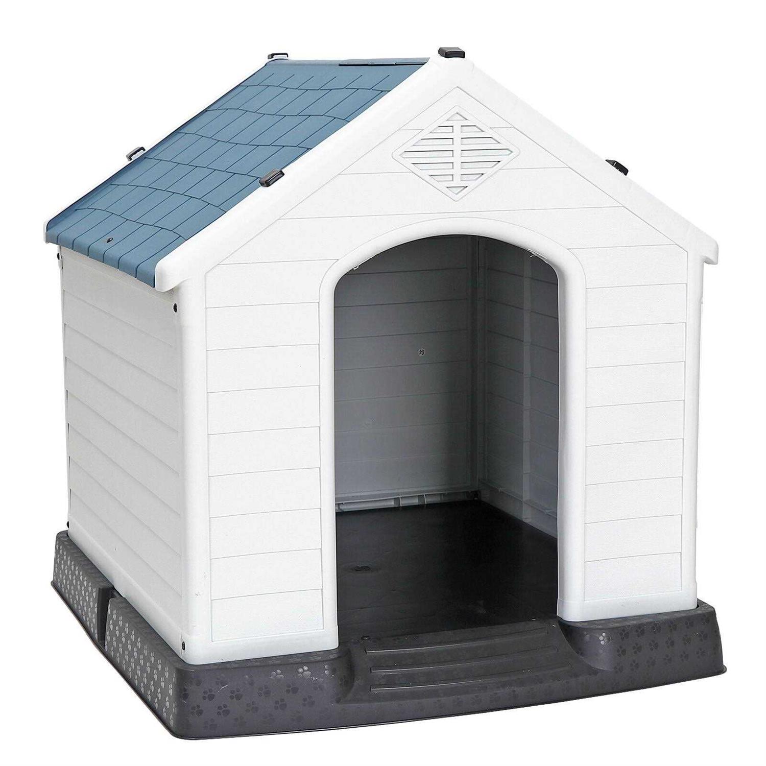 ZENSTYLE Large Dog House Insulated Waterproof Pet Kennel Shelter Indoor Outdoor - Healthber