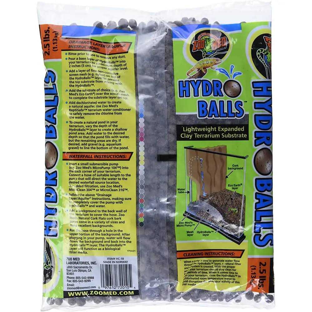 Zoo Med HydroBalls Clay Terrarium Substrate - Healthber