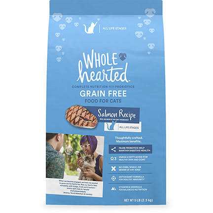 WholeHearted Grain Free Salmon Formula Dry Cat Food - Healthber