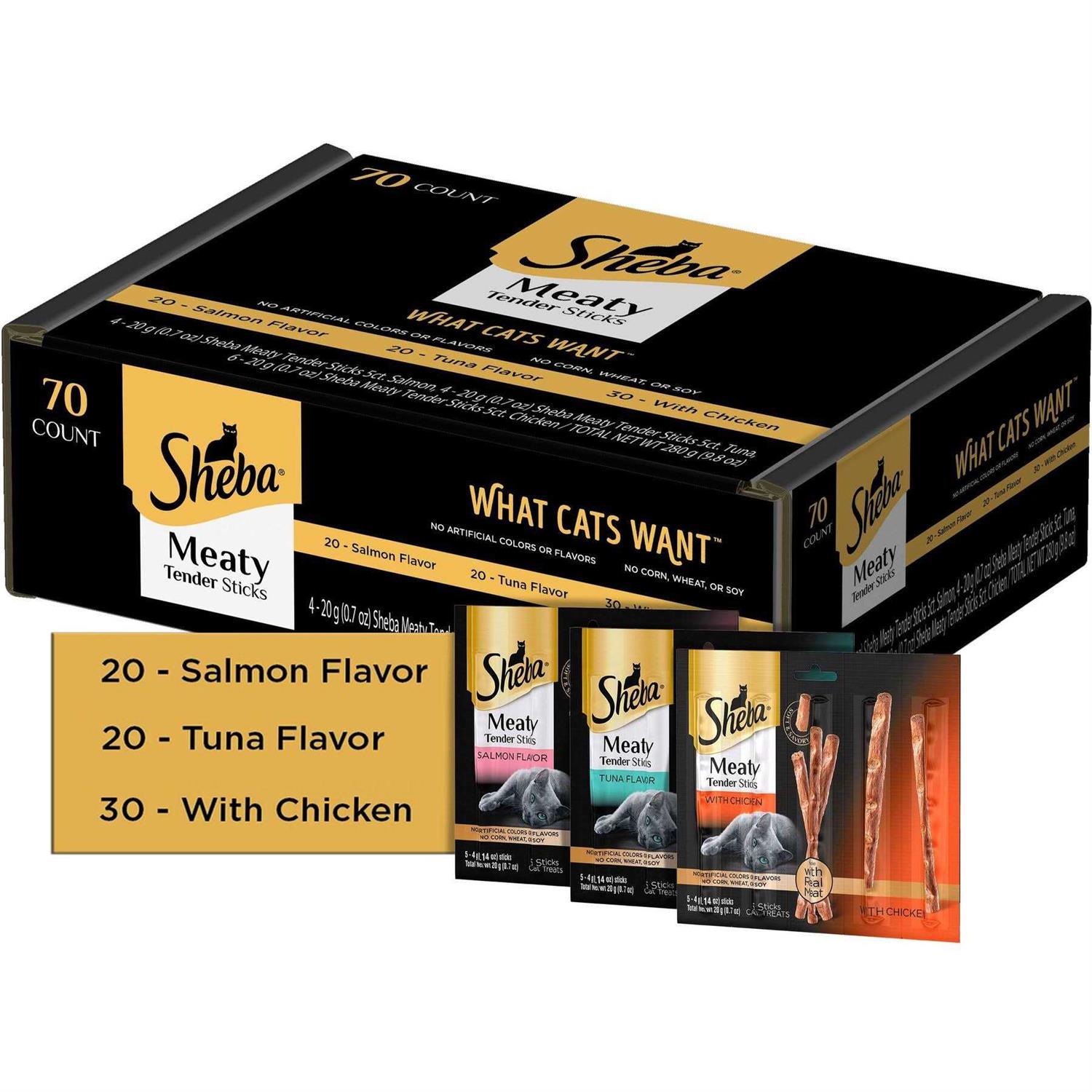 Sheba Treats Meaty Sticks Variety Pack - Healthber