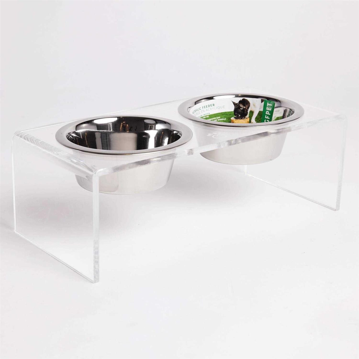 GF Pet Acrylic Double Feeder - Healthber