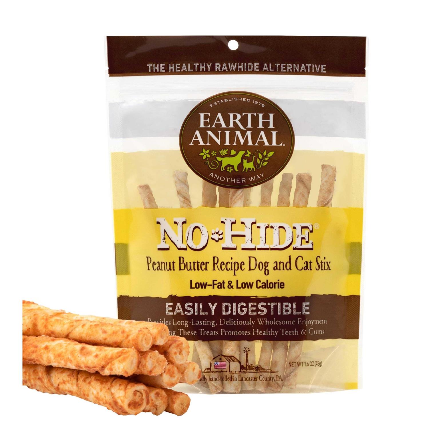 Earth Animal No Hide Peanut Butter Stix - Healthber