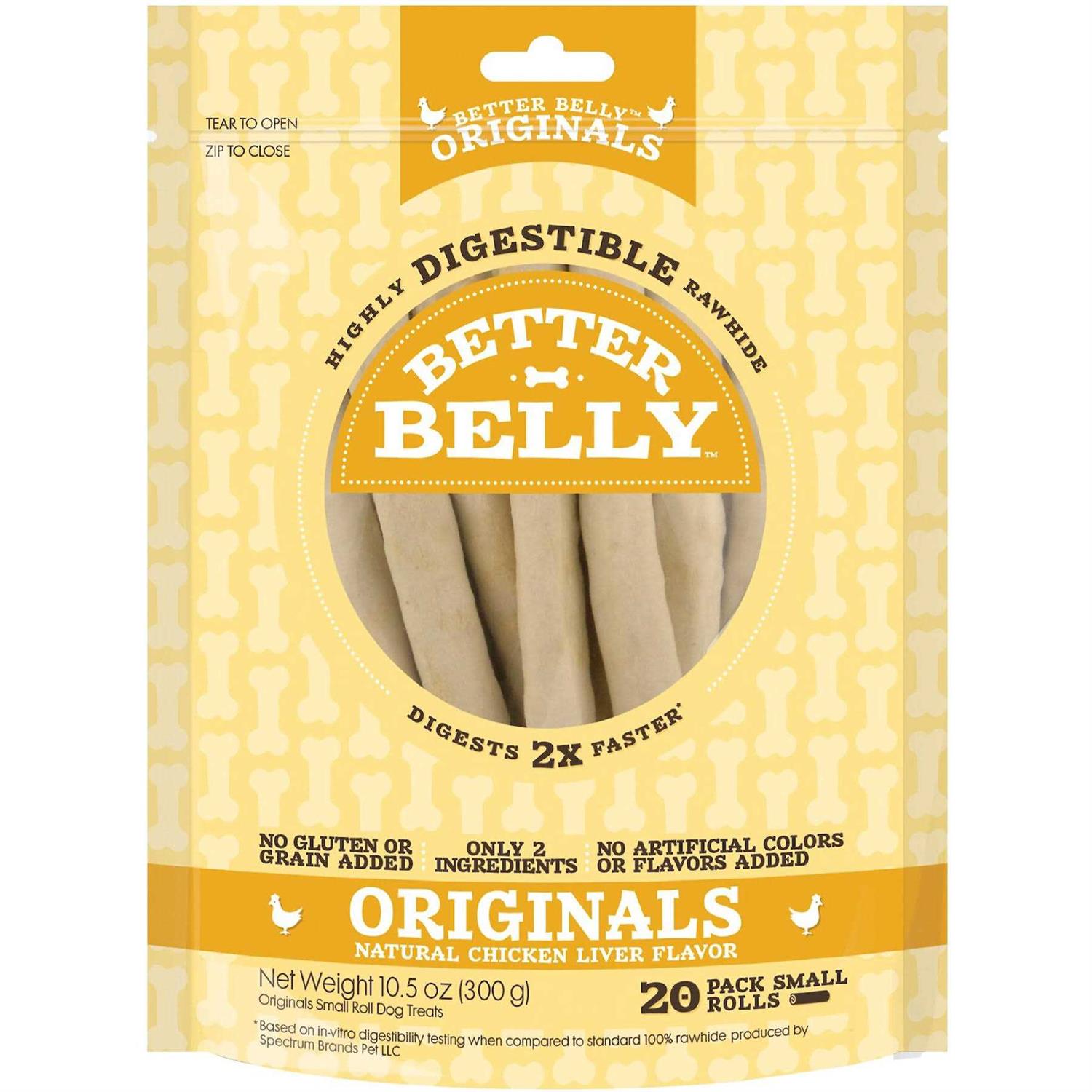 Better Belly Rawhide Chicken Liver Rolls - Healthber