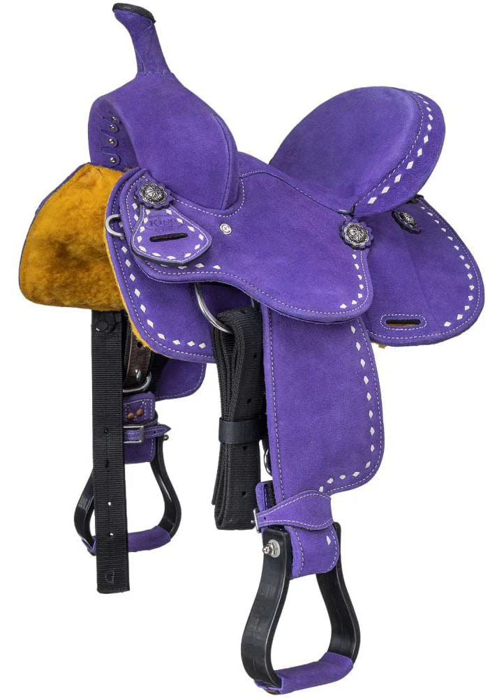 King Series Stratford Suede Barrel Saddle - Healthber