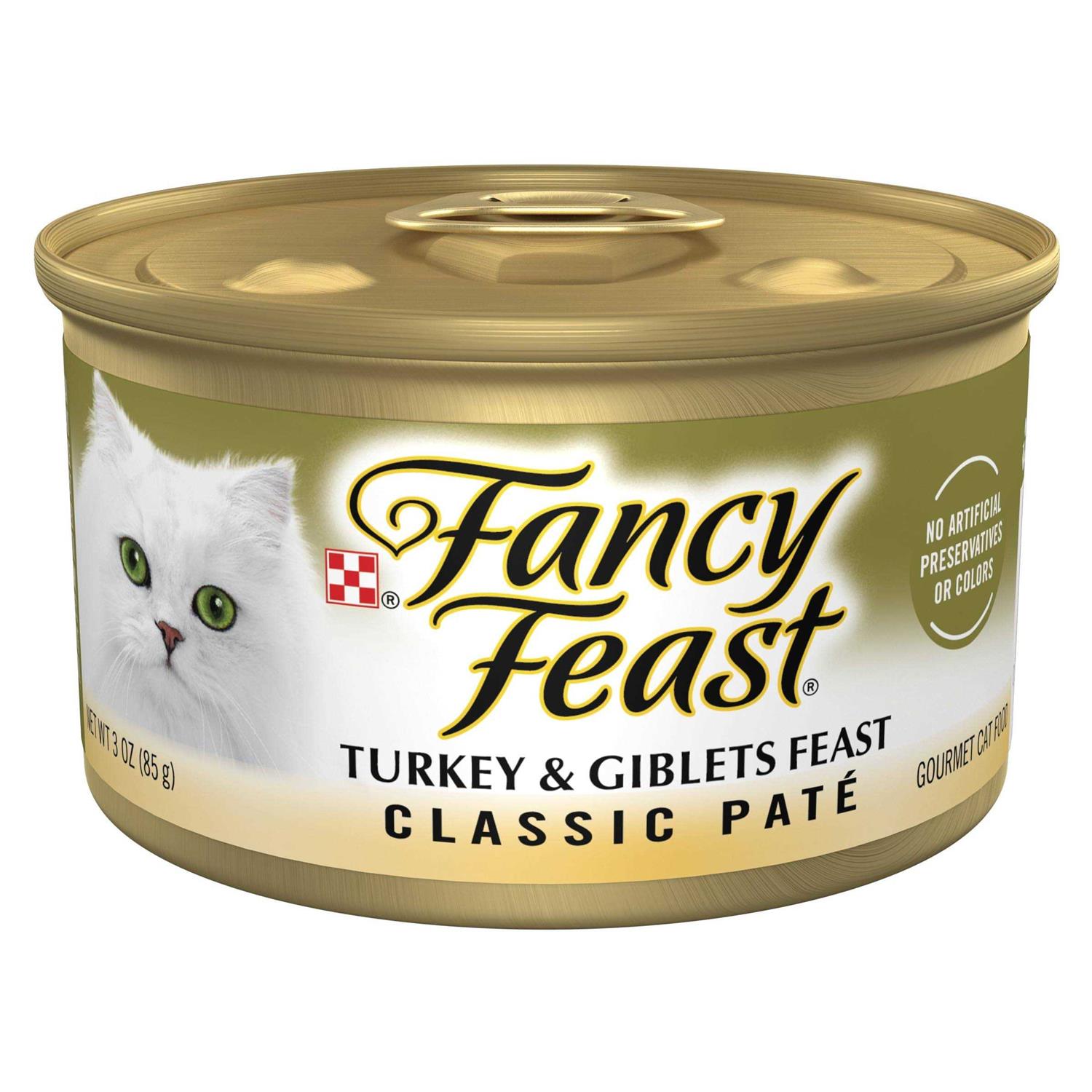 Fancy Feast Classic Turkey & Giblets Feast Canned Cat Food - Healthber