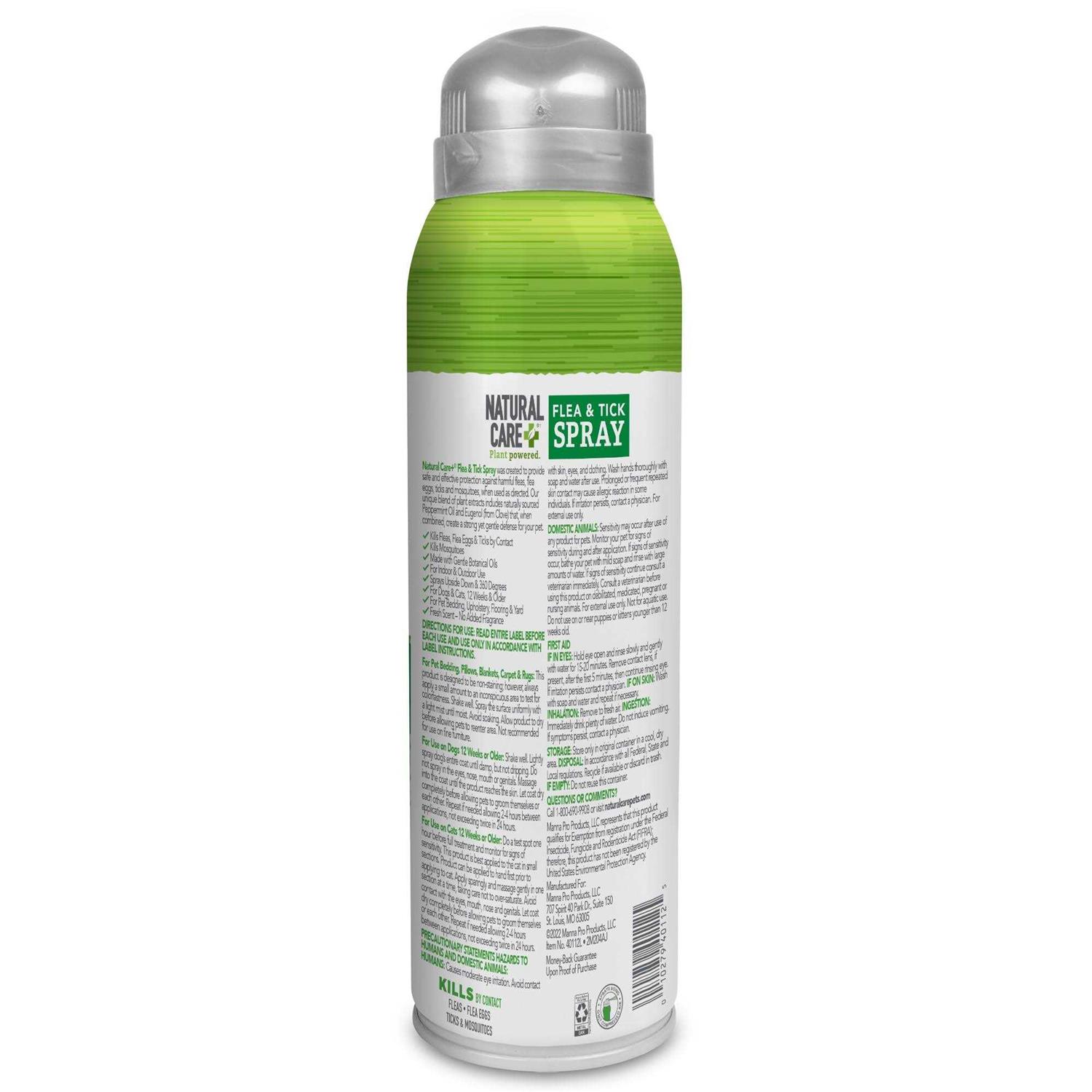 Natural Care Flea & Tick Spray for Dogs and Cats - Healthber