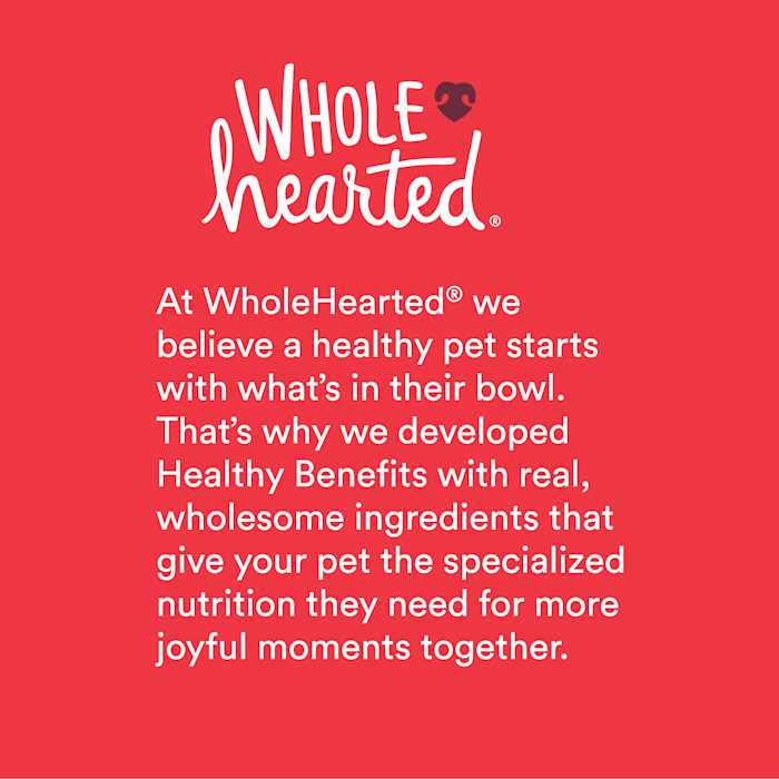 WholeHearted Grain Free Beef & Pea Recipe Adult Dry Large Breeds Dog Food Bag - Healthber