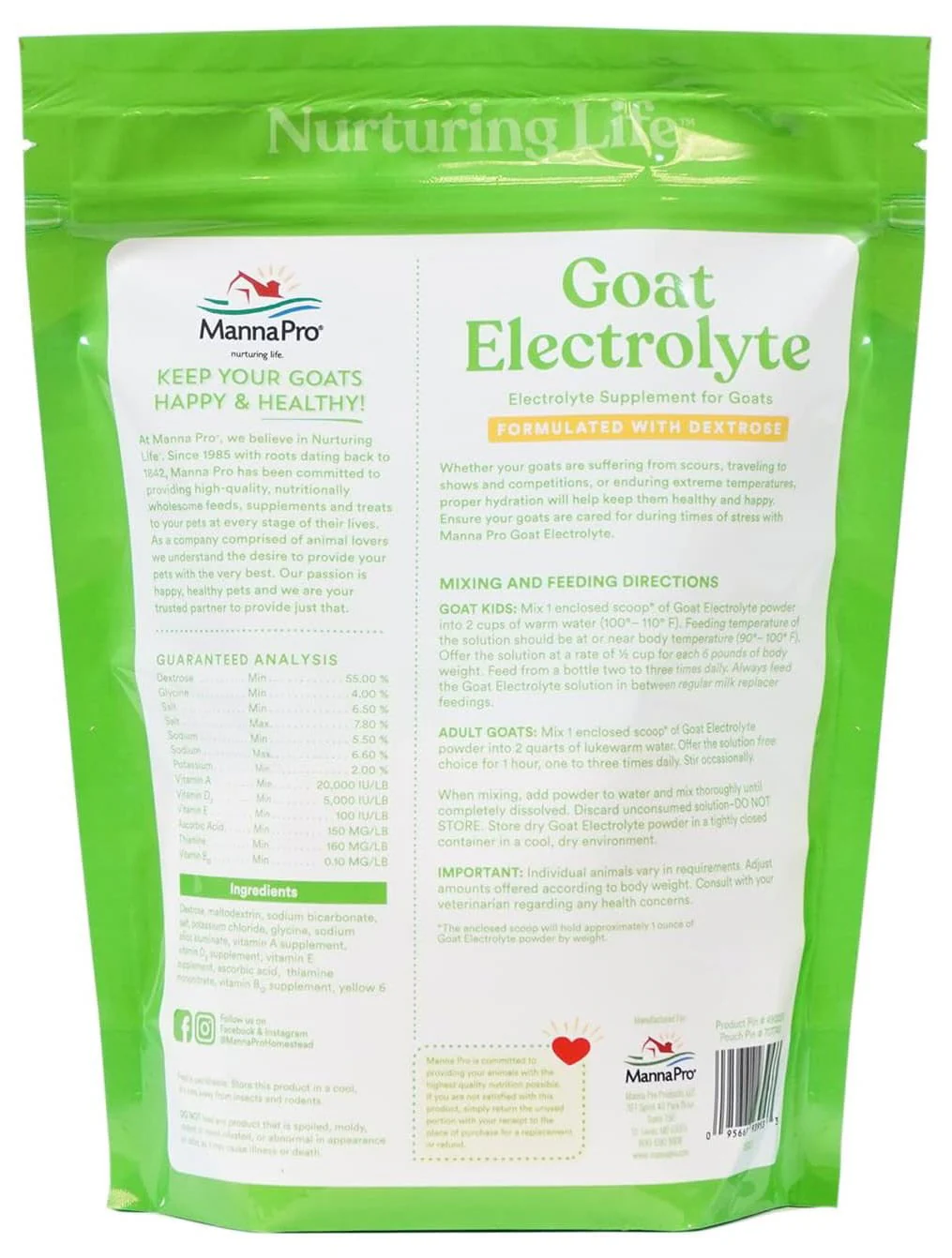 Goat Electrolyte, 16 oz - Healthber
