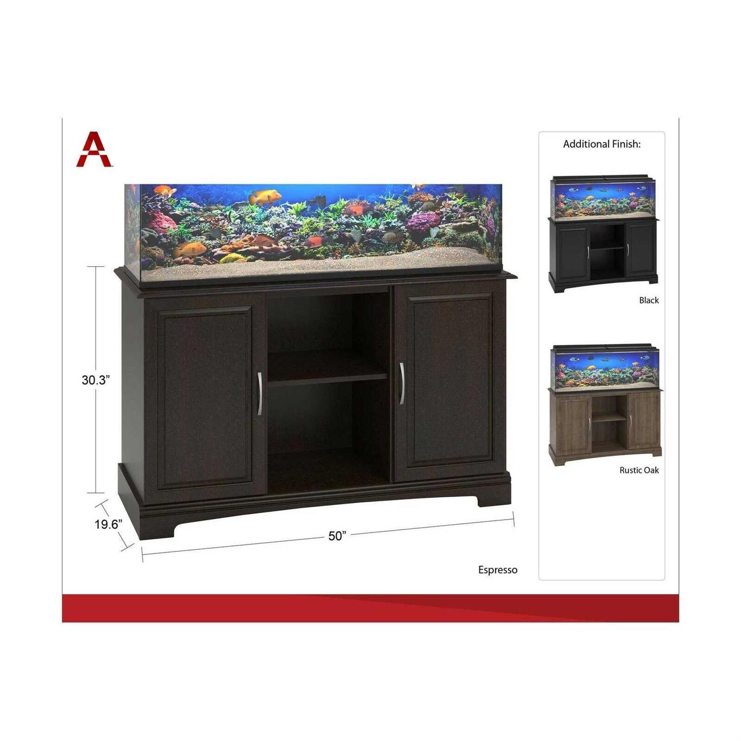 Ameriwood Home Alta Vista 50 75 Gallon Aquarium Stand - Healthber
