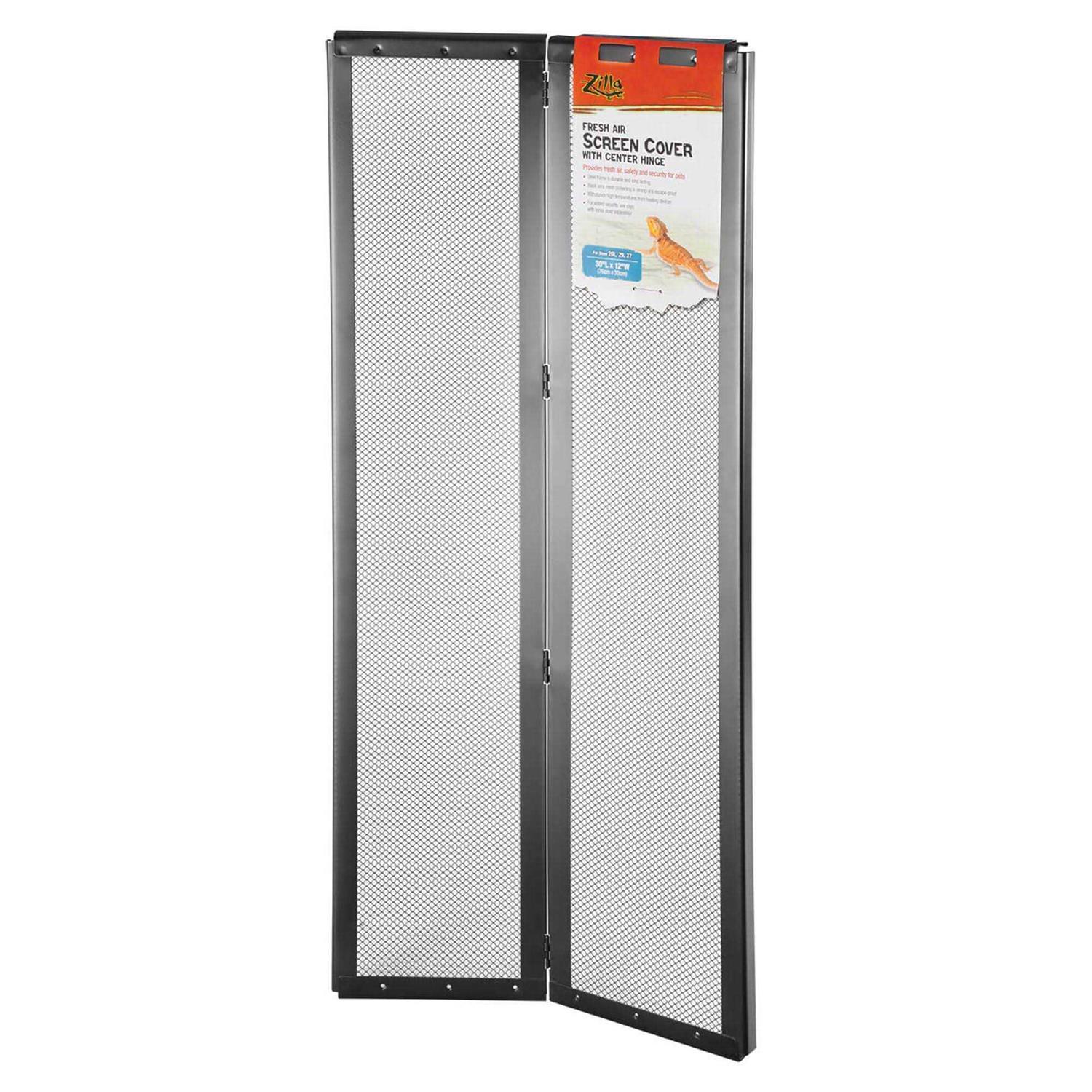 Zilla Fresh Air Screen Cover with Center Hinge 30 x 12 - Healthber