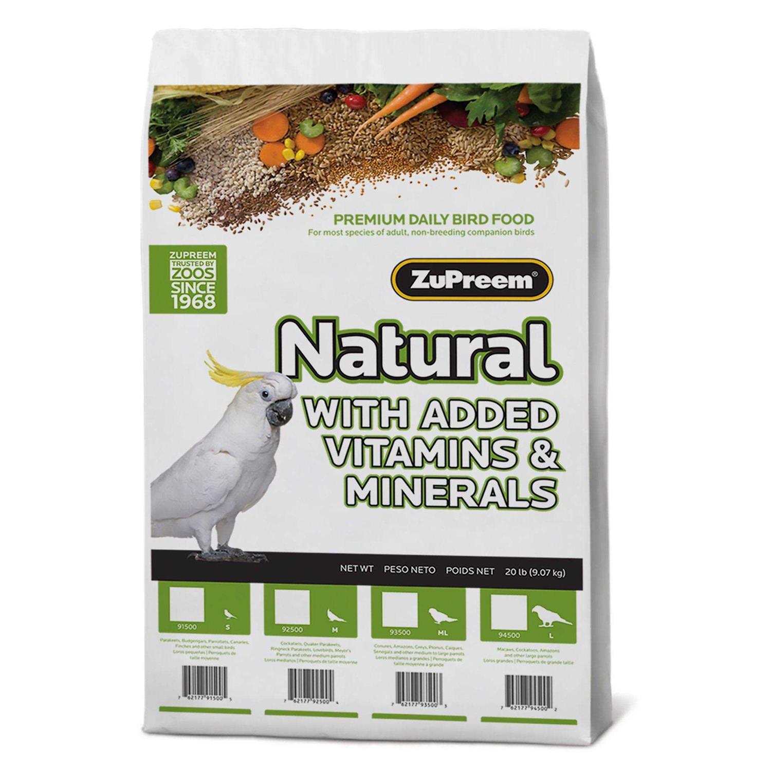 Zupreem Natural Bird Food - Healthber