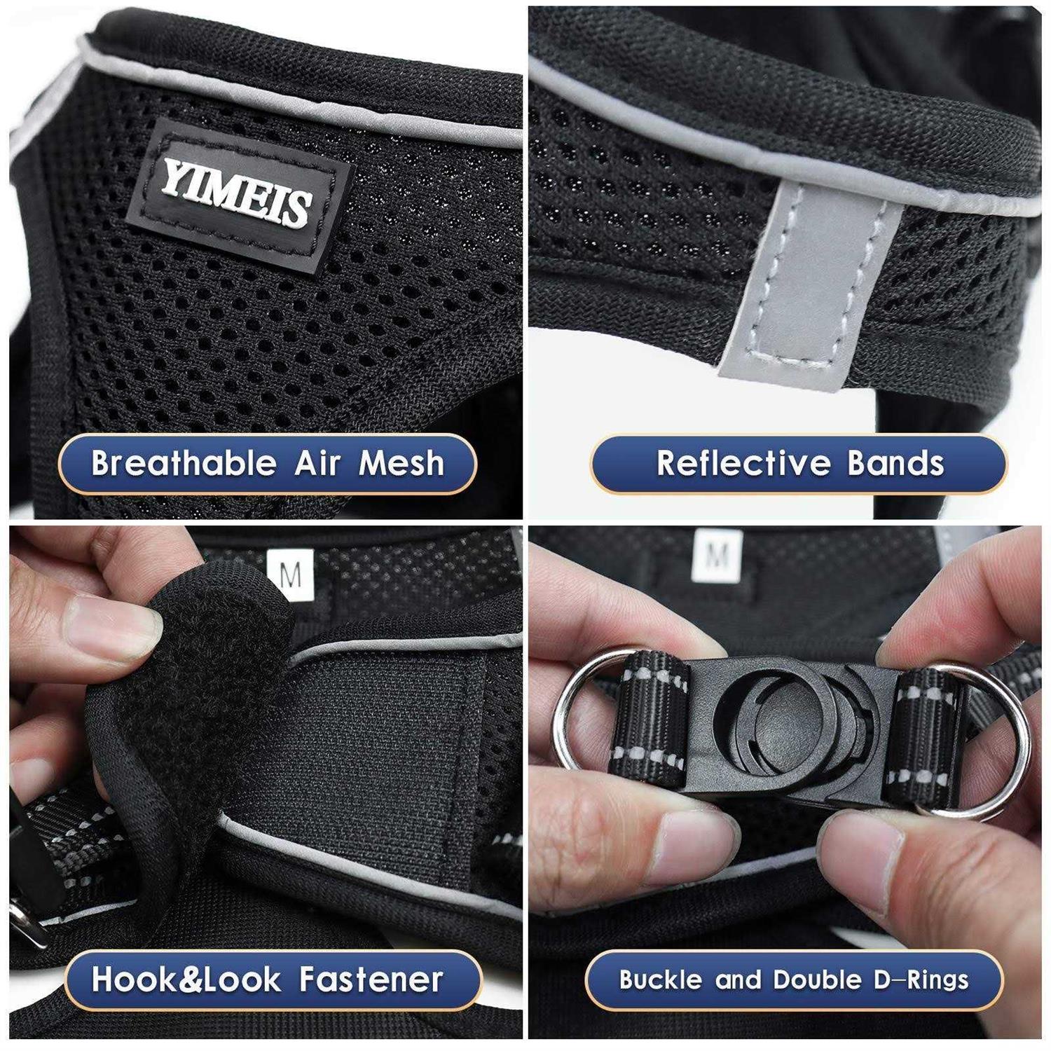 YIMEIS Dog Harness and Leash Set No Pull Soft Mesh Pet Harness - Healthber