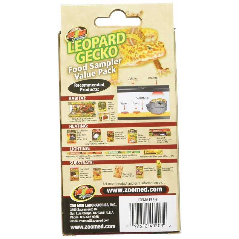 Zoo Med Sampler Leopard Gecko Food - Healthber