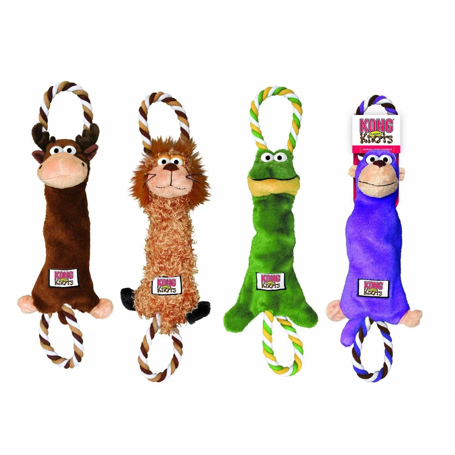 KONG Tugger Knots Moose Dog Toy - Healthber