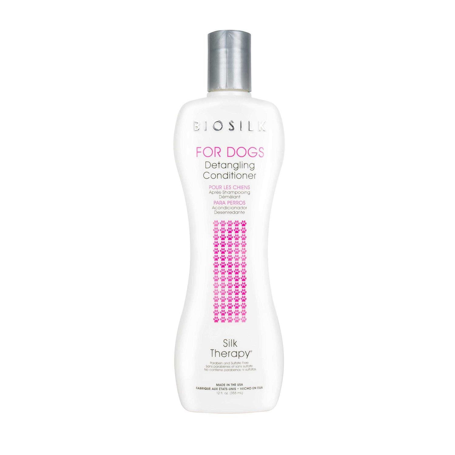 BioSilk for Dogs Silk Therapy Detangling Hair Conditioner Sulfate and Paraben Free - Healthber