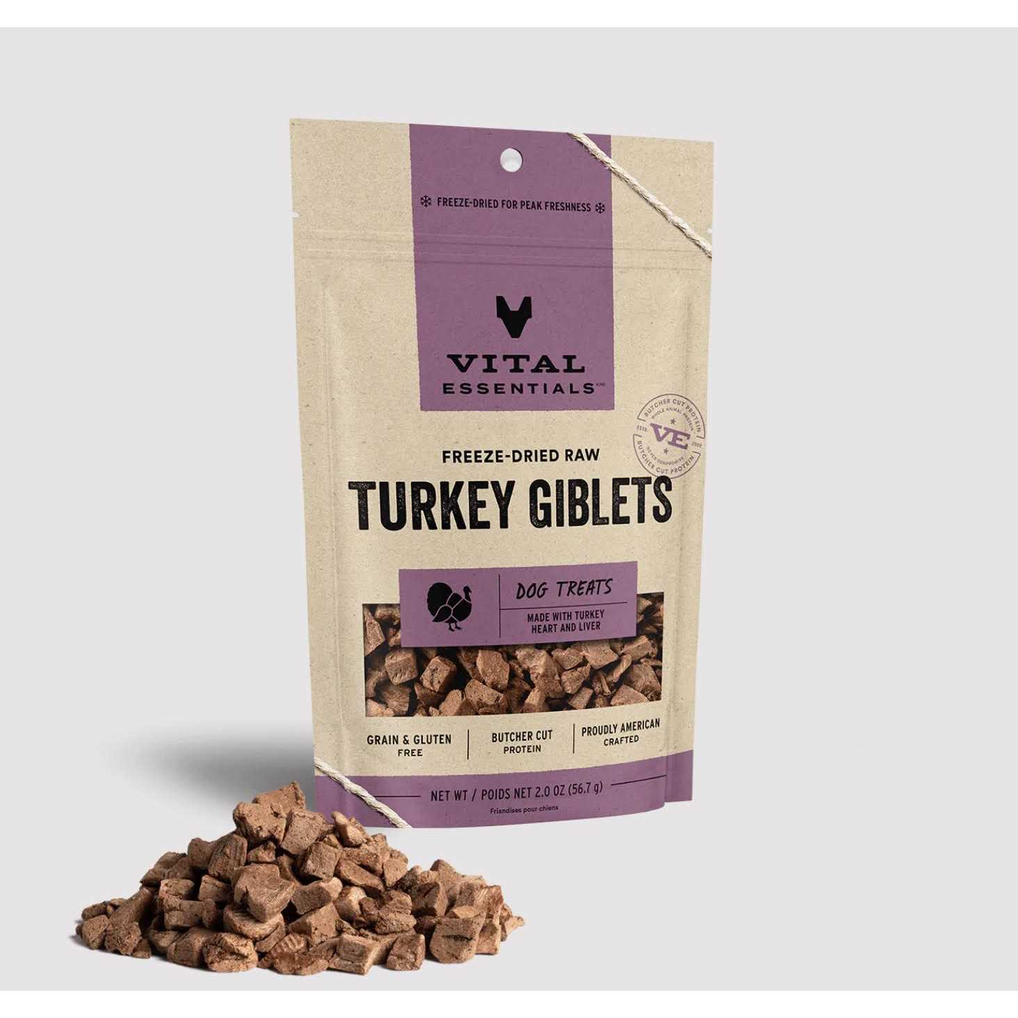 Vital Essentials Freeze-Dried Salmon Bites Dog Treats - Healthber