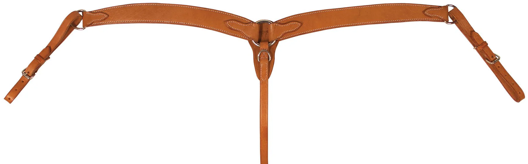 Buffalo Leather 2-Ply Contoured Breast Collar - Healthber