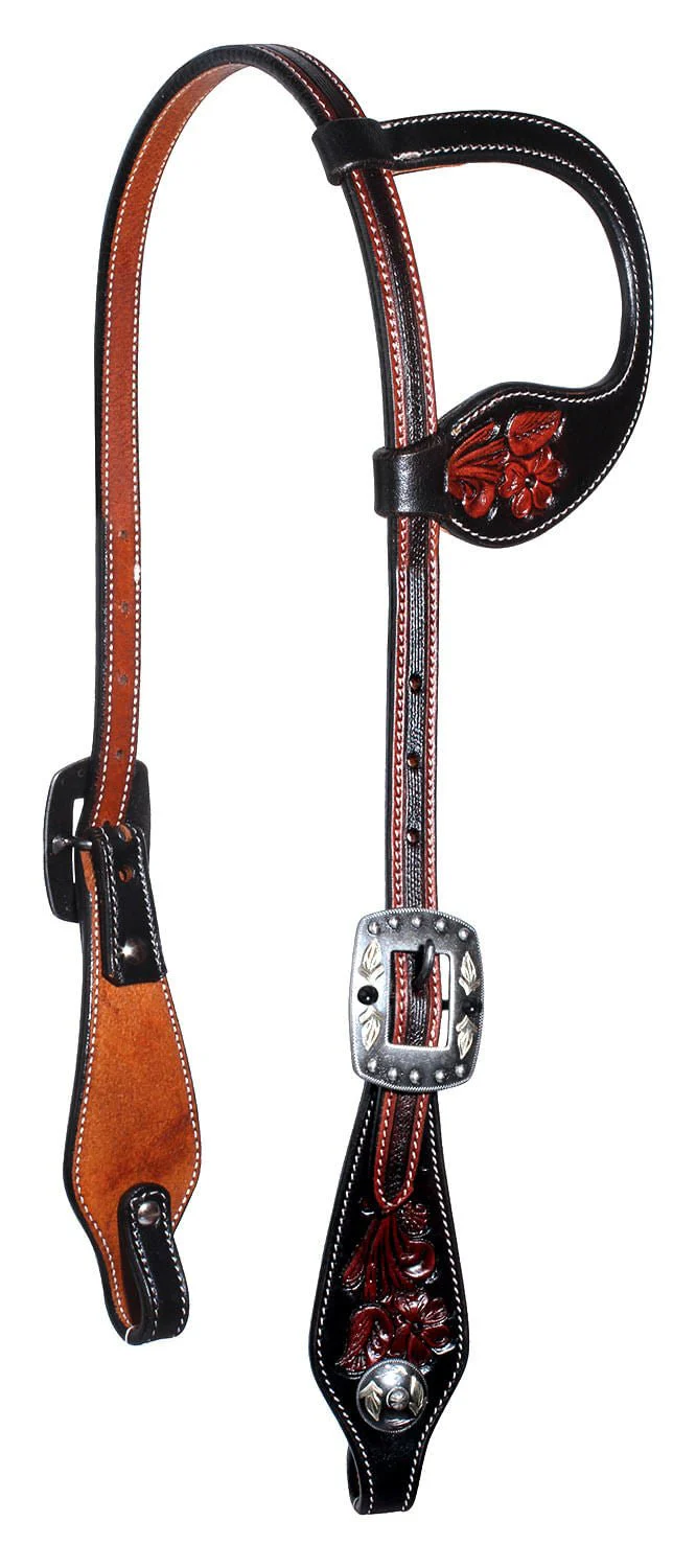 Professional's Choice Floral One-Ear Headstall - Healthber