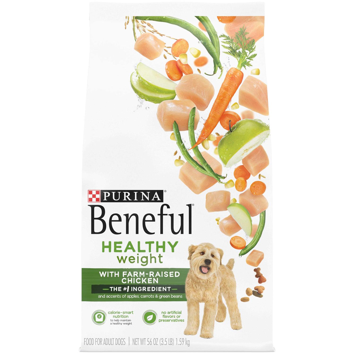 Purina Beneful Healthy Weight Dry Dog Food with Farm-Raised Chicken - Healthber