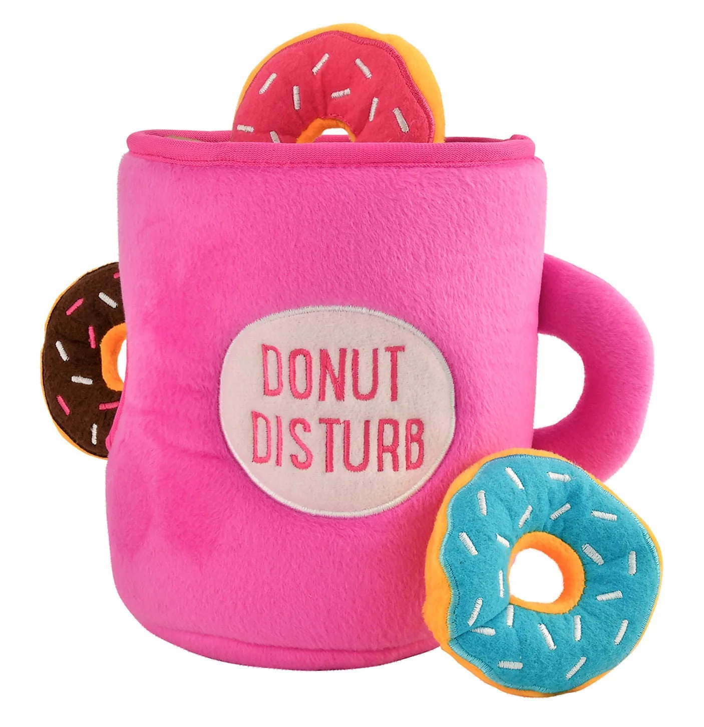 Zippy Paws Coffee & Donutz Burrow Plush Toy - Healthber