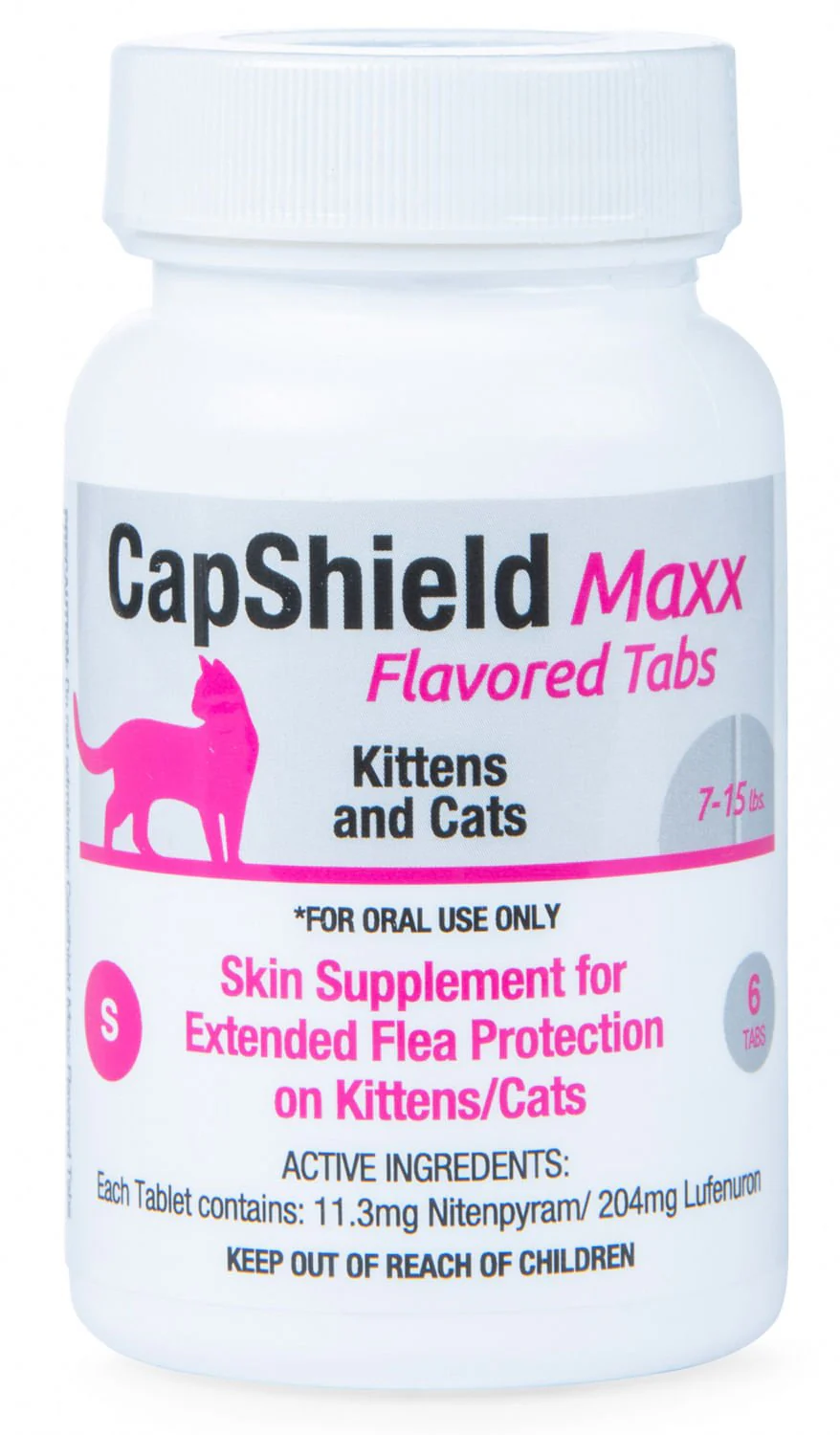 CapShield Maxx Flavored Tabs for Cats, 7-15 lbs - Healthber