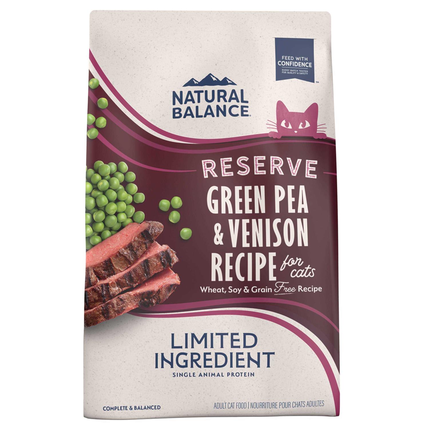 Natural Balance Reserve Limited Ingredient Grain Free Green Pea & Venison Dry Cat Food - Healthber