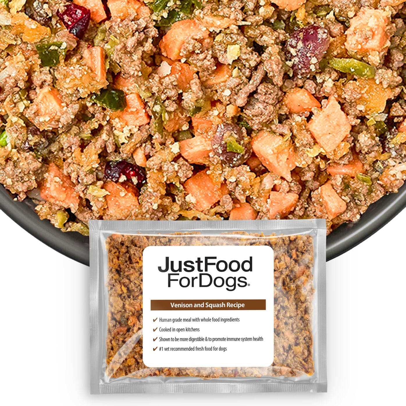 JustFoodForDogs Frozen Fresh Dog Food, Complete Meal or Dog Food Topper - Healthber