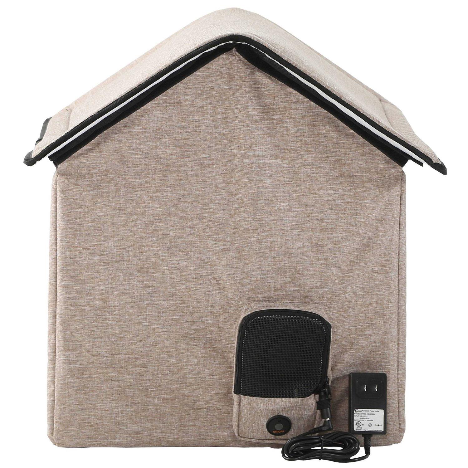 Pet Life Hush Puppy Electronic Heating and Cooling Smart Collapsible Pet House - Healthber