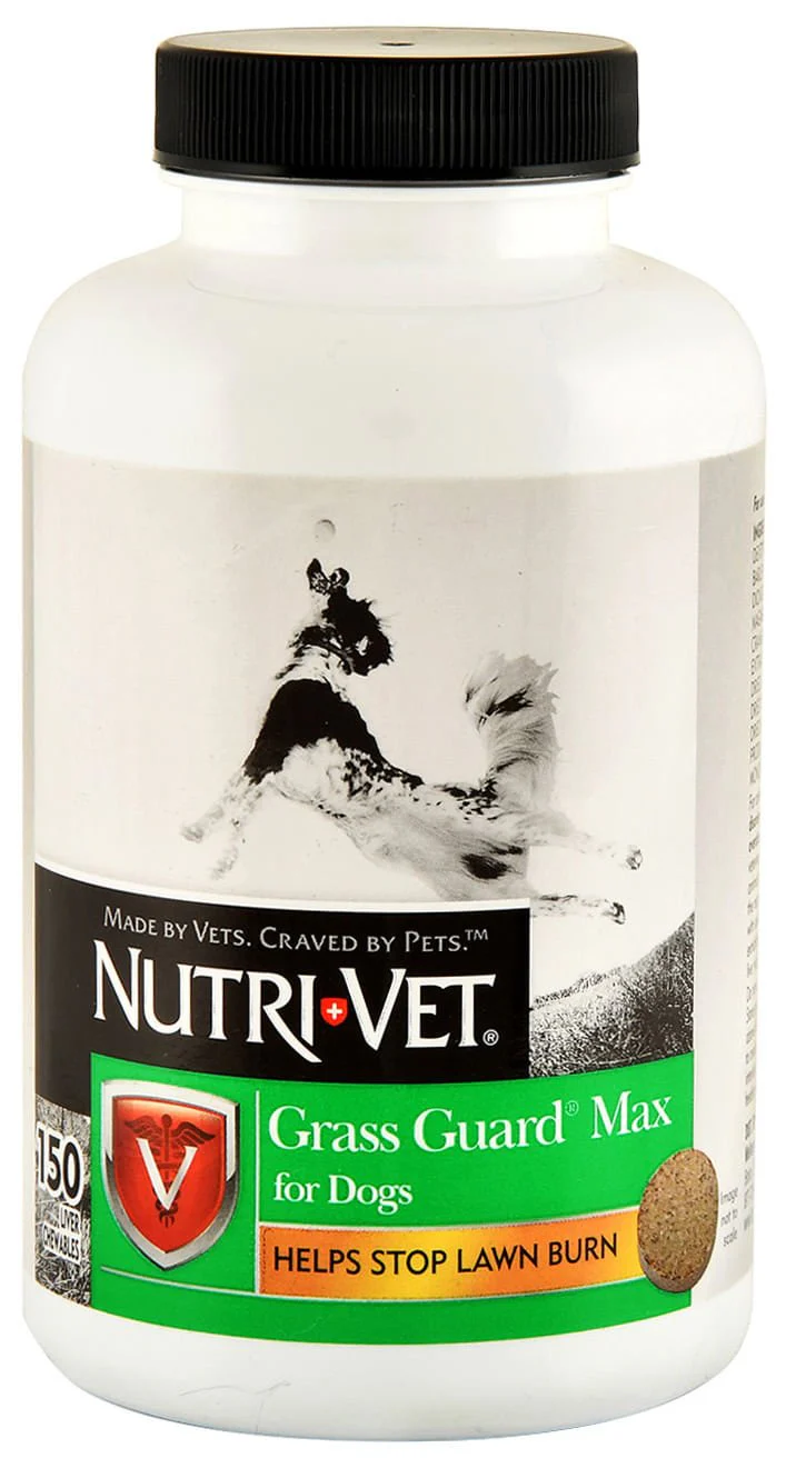 Nutri-Vet Grass Guard Max for Dogs Liver Flavor Chewables - Healthber