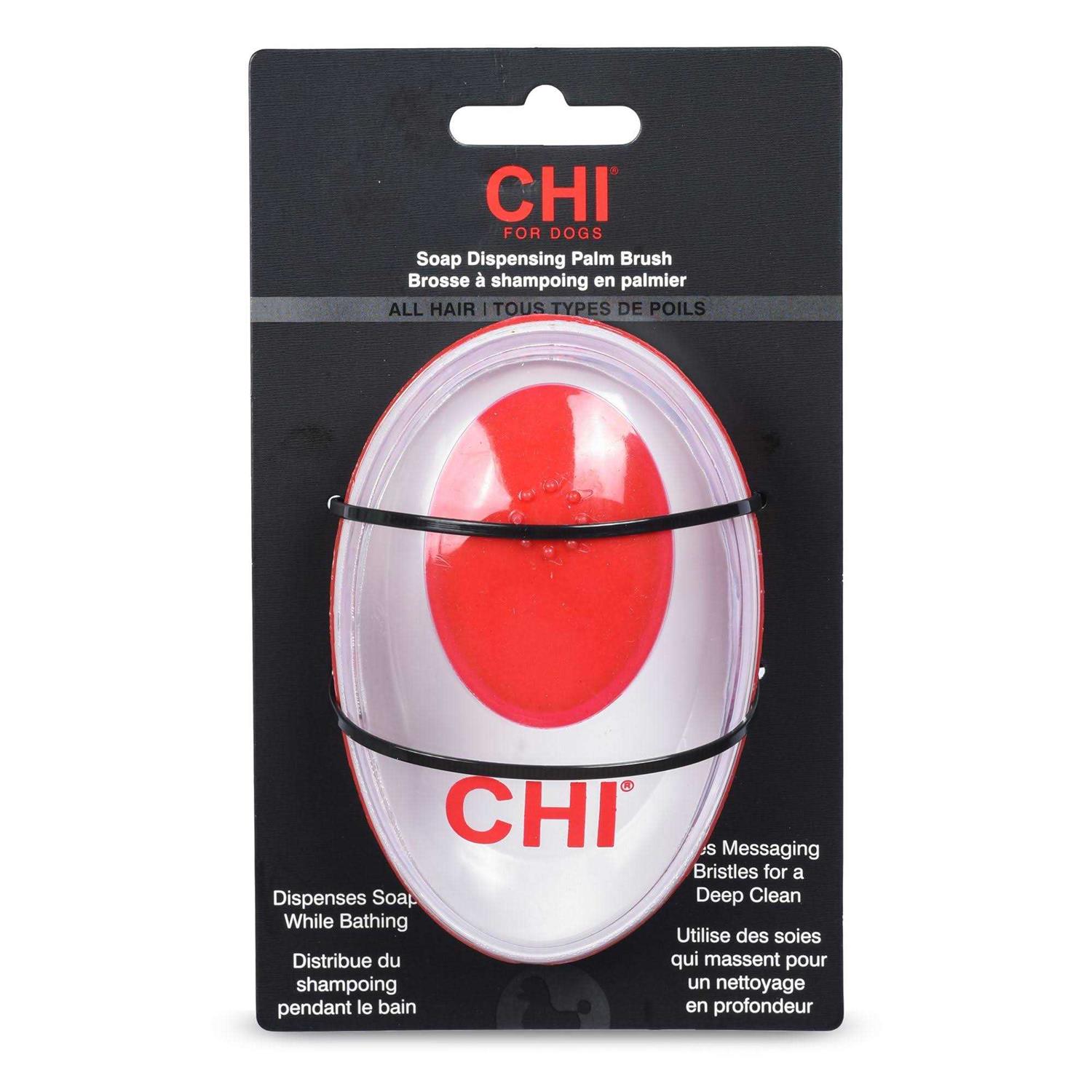 Chi Soap Dispensing Palm Dog Brush - Healthber